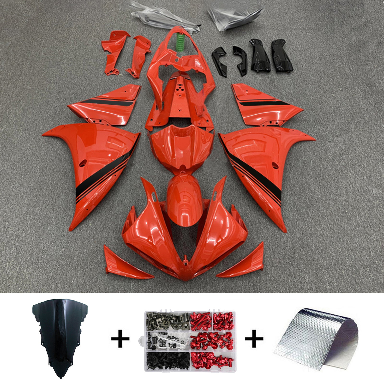 Kit carena arancione Amotopart 2012-2014 Yamaha YZF 1000 R1