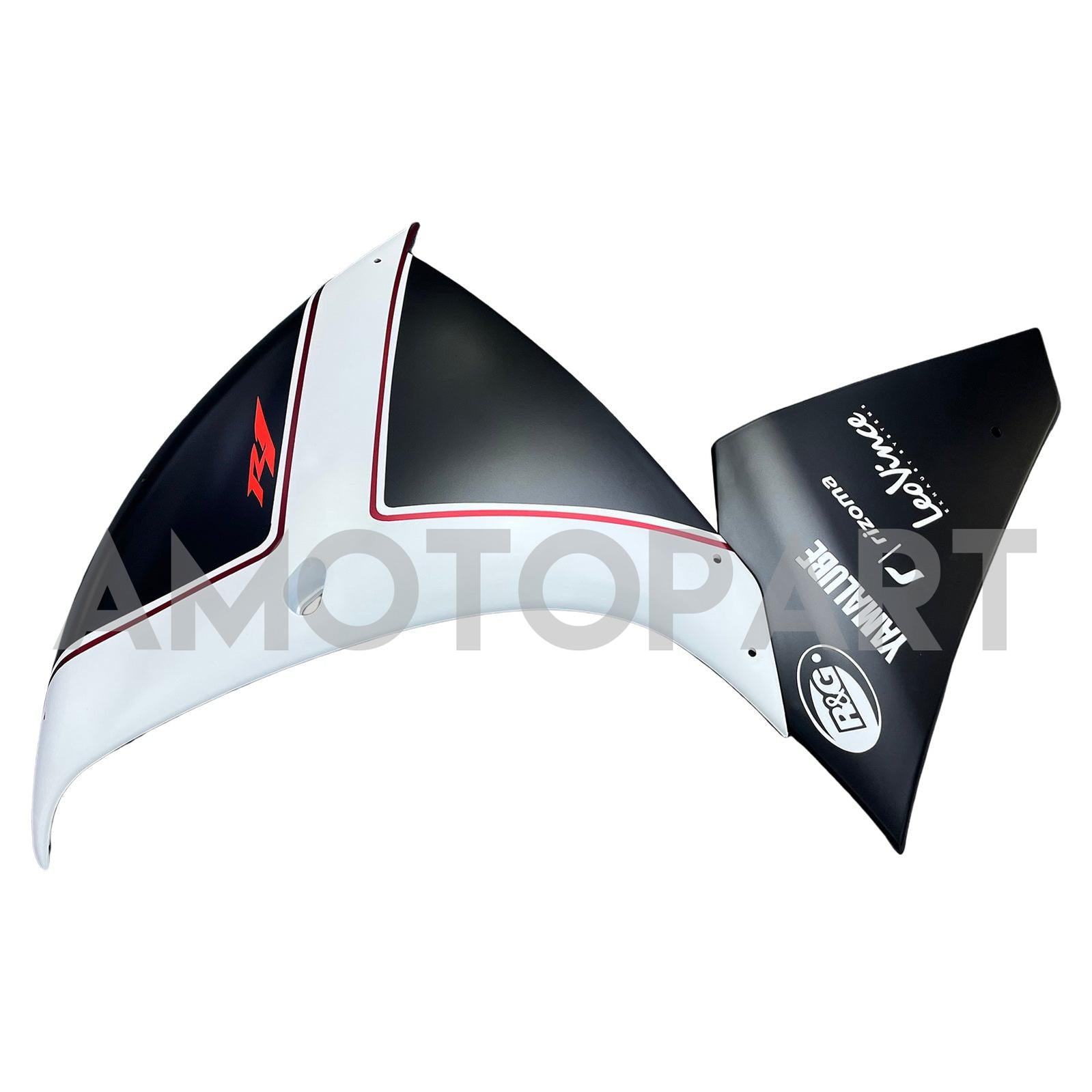 Amotopart 2012-2014 Yamaha YZF 1000 R1 Matte Black White Red Fairing Kit