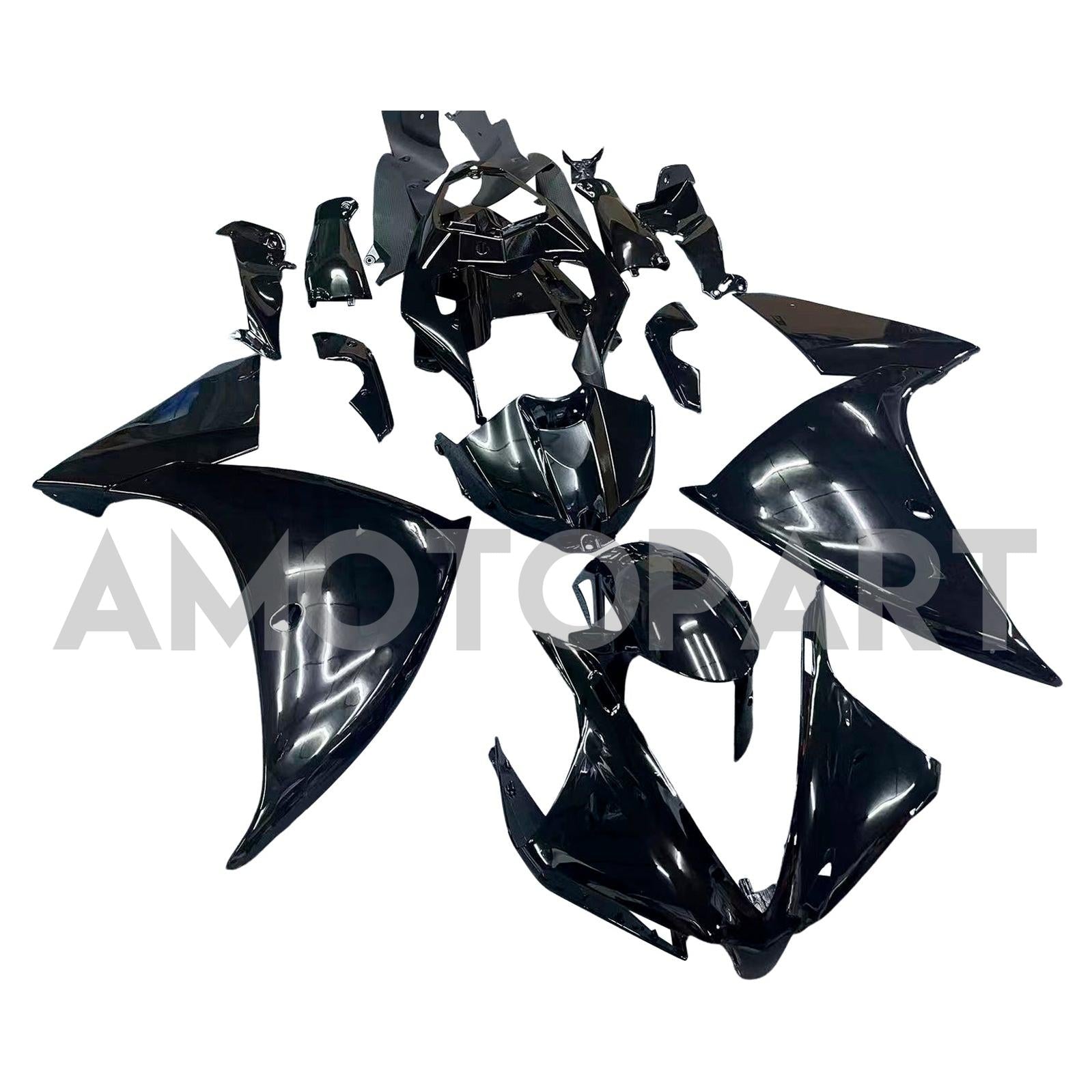 Amotopart 2012-2014 Yamaha YZF 1000 R1  Normal Black Fairing Kit