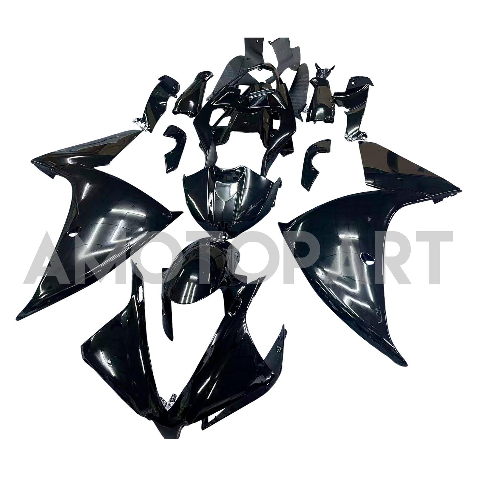 Amotopart 2012-2014 Yamaha YZF 1000 R1  Normal Black Fairing Kit