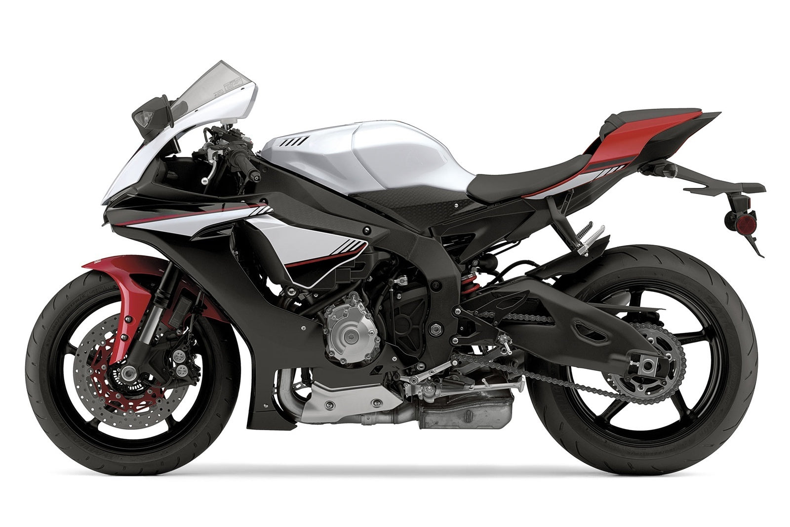 Amotopart 2015-2019 Yamaha YZF 1000 R1 White Black Red Fairing Kit