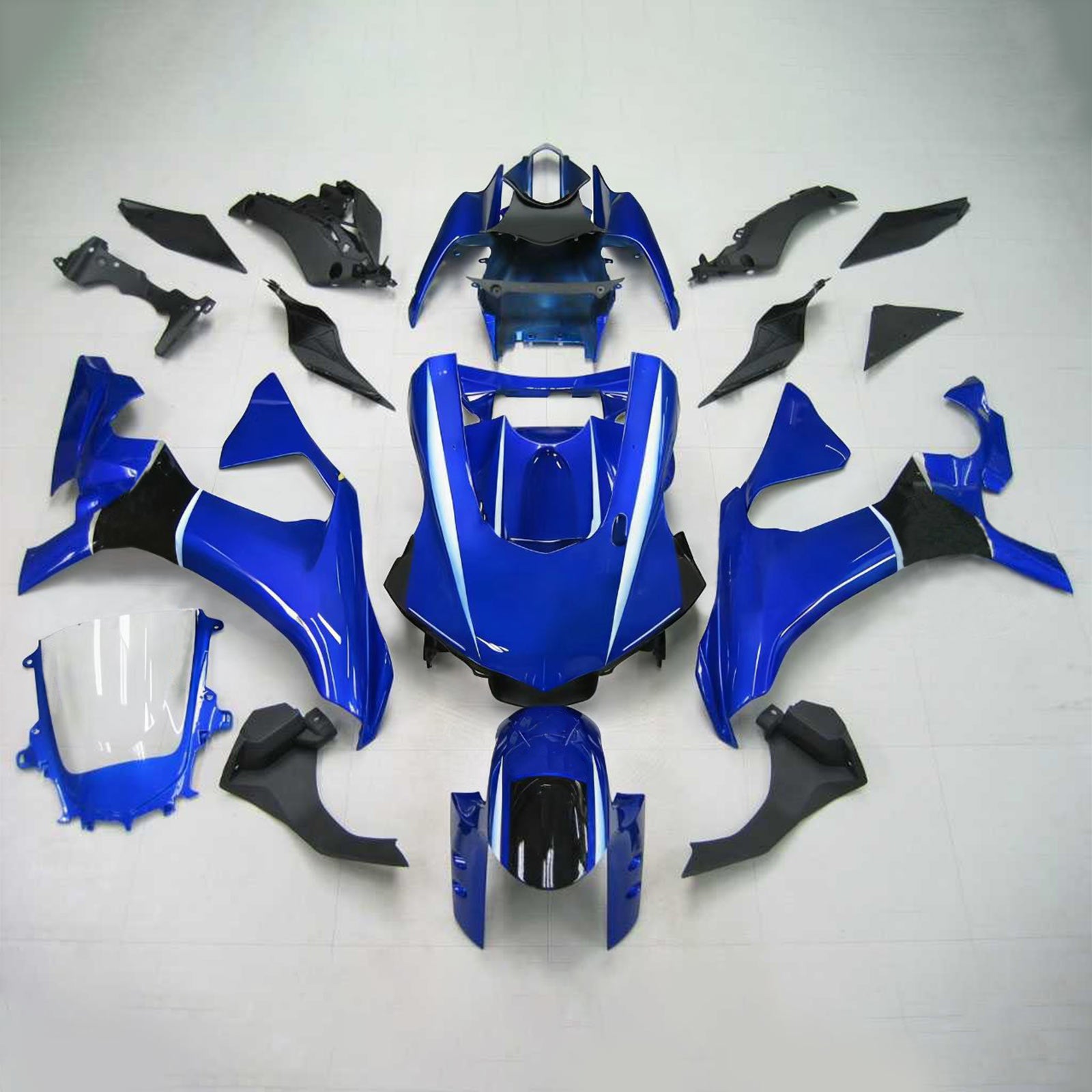 Amotopart Yamaha 2015-2019 YZF 1000 R1 Blue Fairing Kit