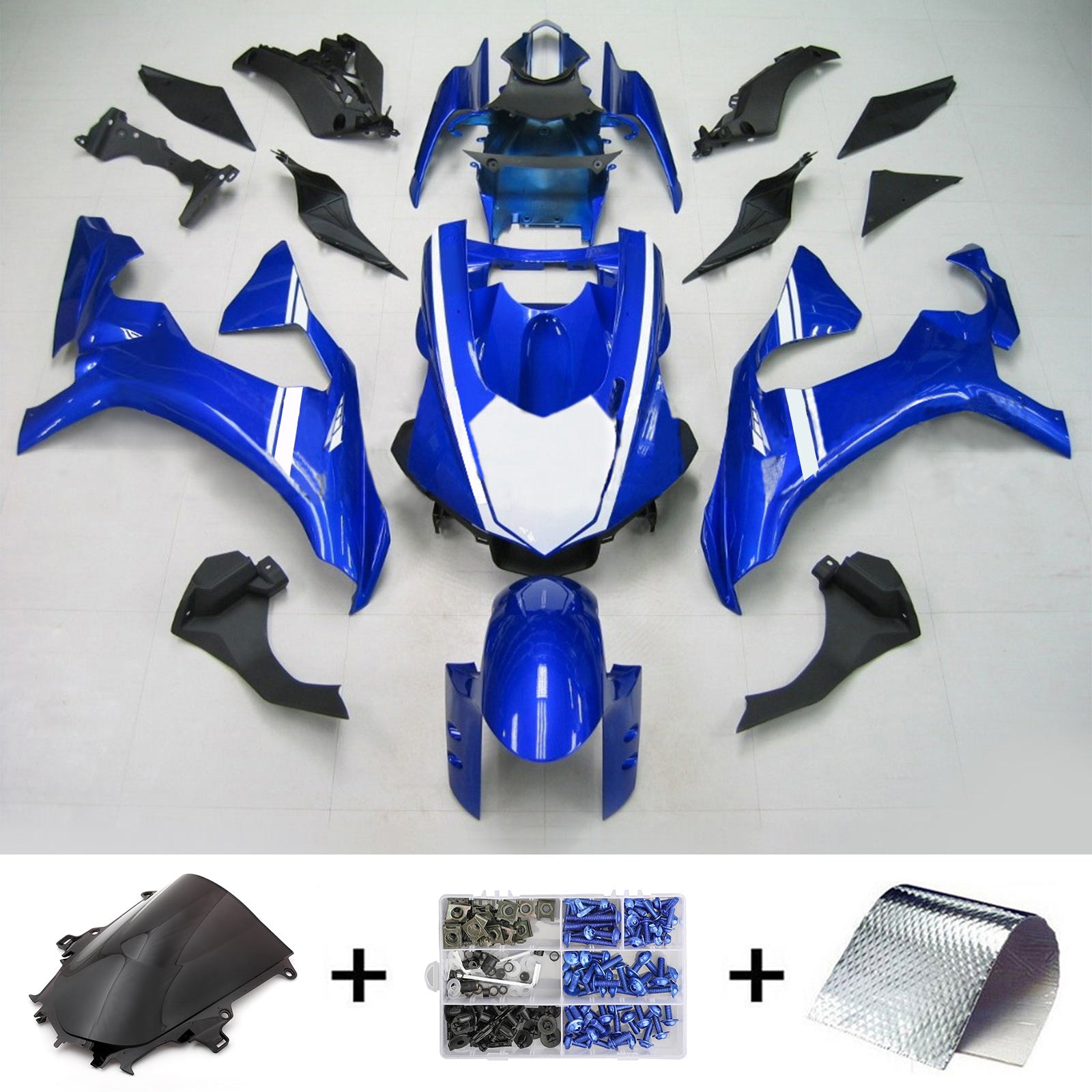 Injection Fairing Kit Bodywork Plastic ABS fit For Yamaha YZF 1000 R1 2015-2019