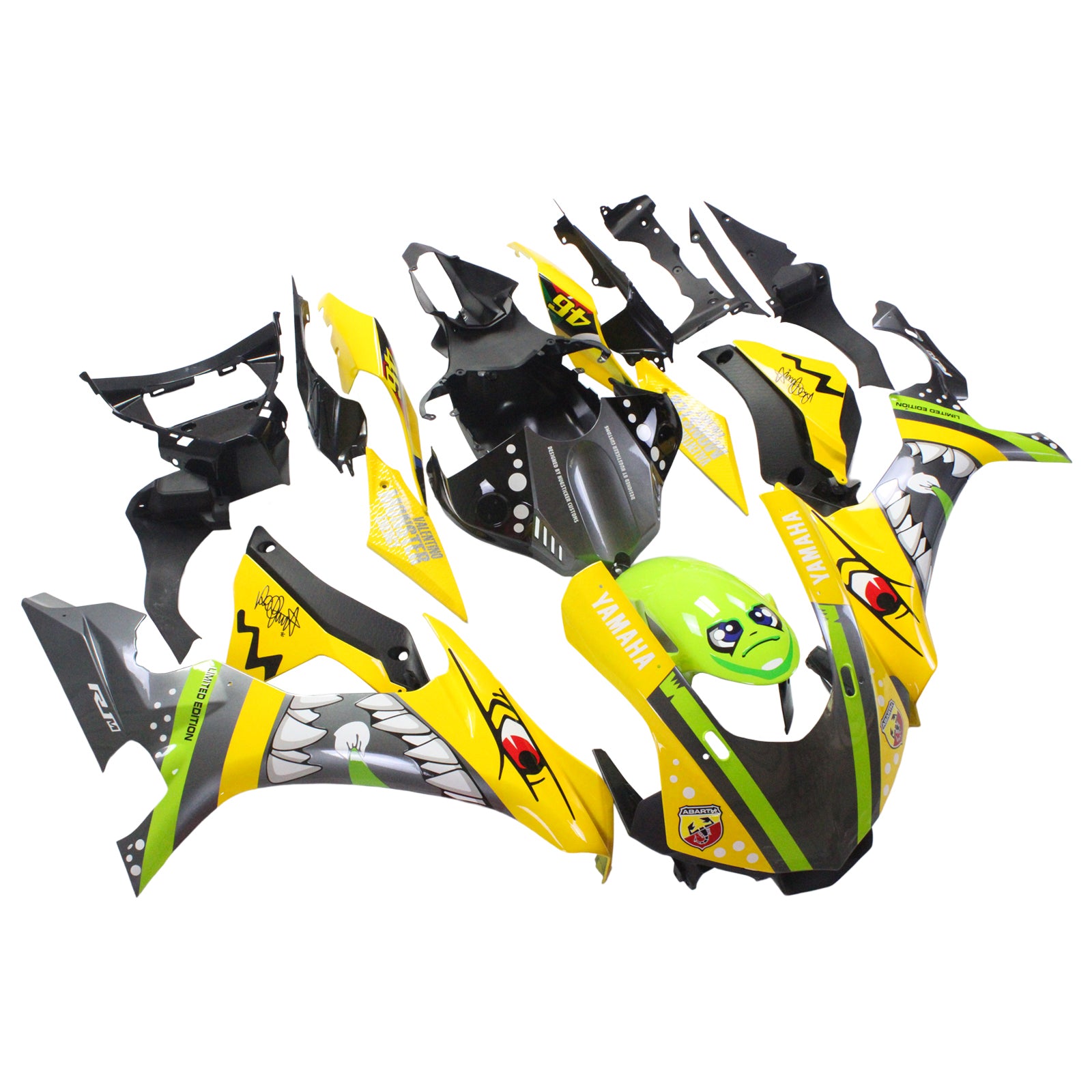 Injection Fairing Kit Bodywork Plastic ABS fit For Yamaha YZF 1000 R1 2015-2019