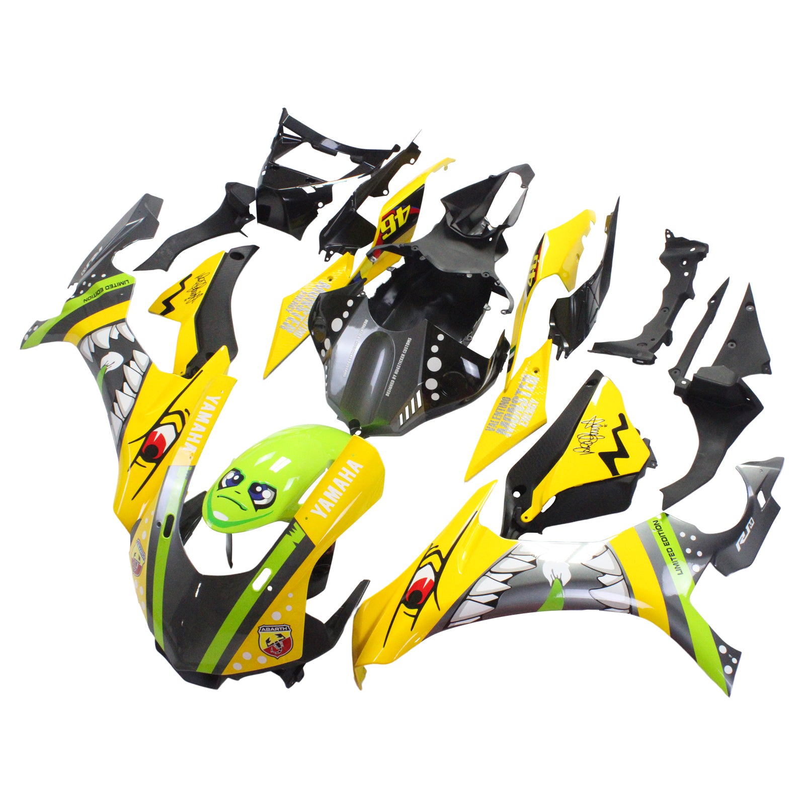 Injection Fairing Kit Bodywork Plastic ABS fit For Yamaha YZF 1000 R1 2015-2019