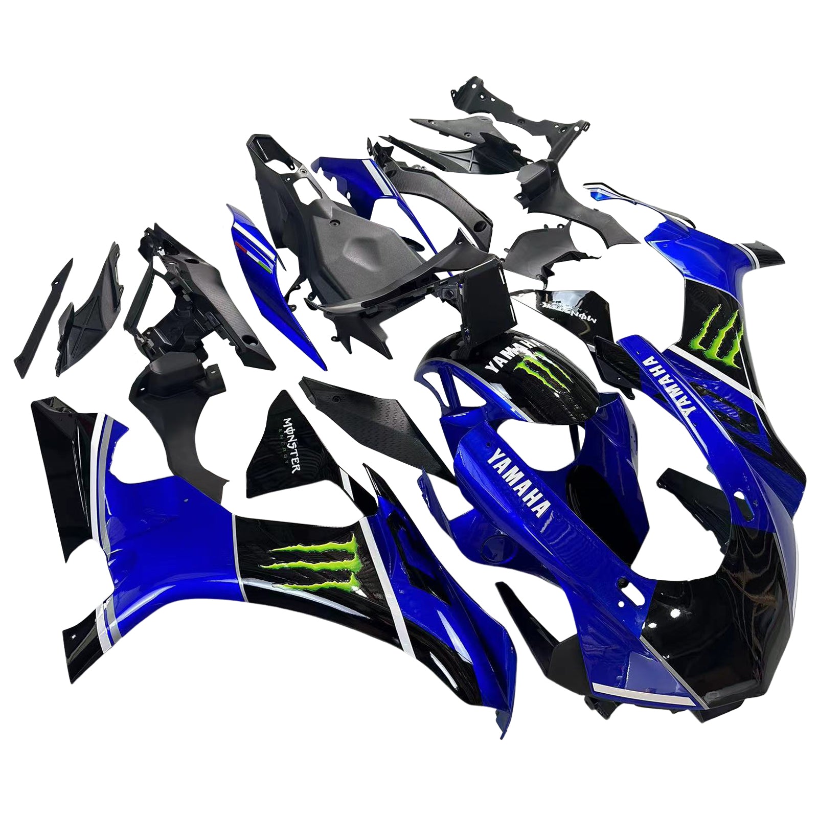 Amotopart Yamaha 2015-2019 YZF 1000 R1 Blue Black Fairing Kit