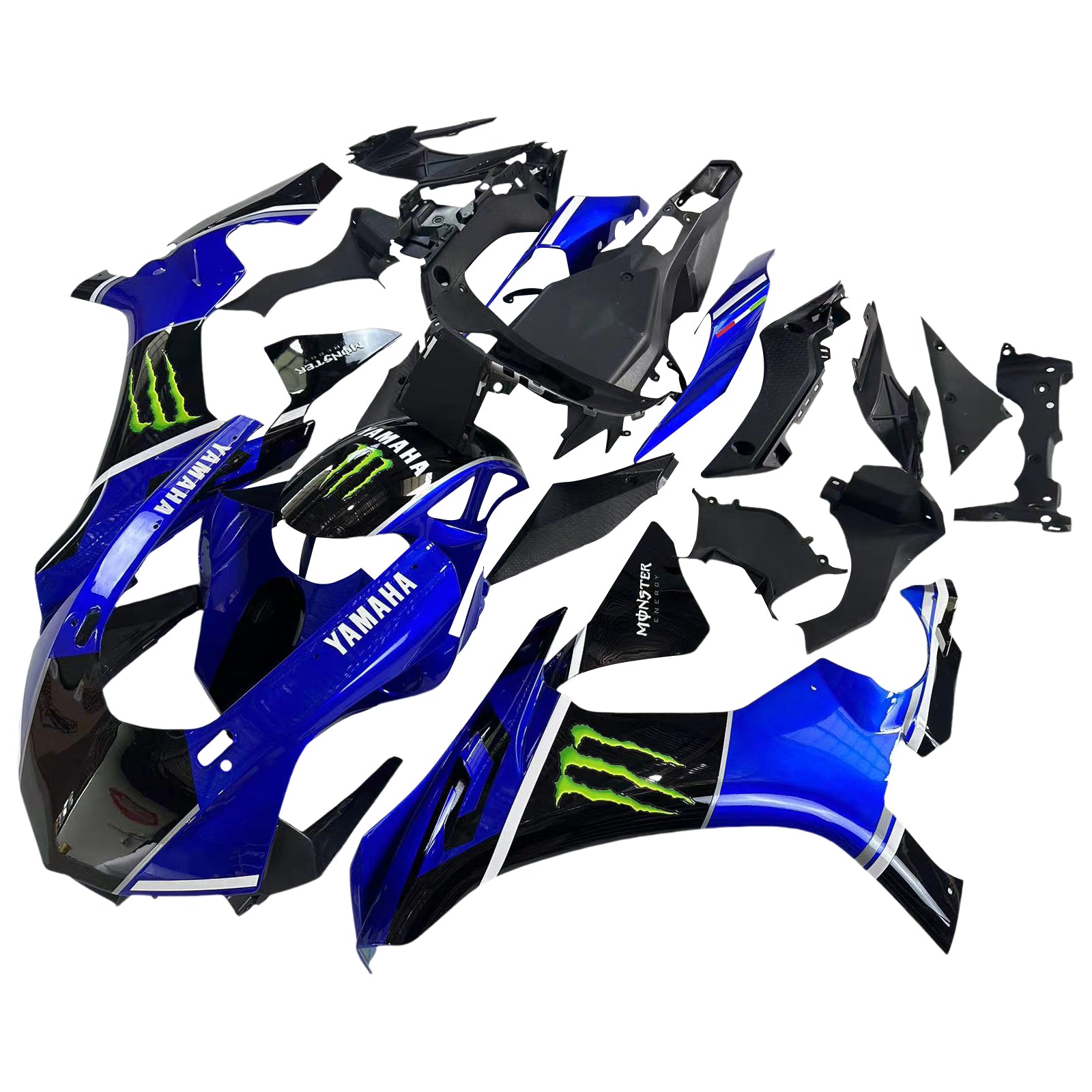 Amotopart Yamaha 2015-2019 YZF 1000 R1 Blue Black Fairing Kit