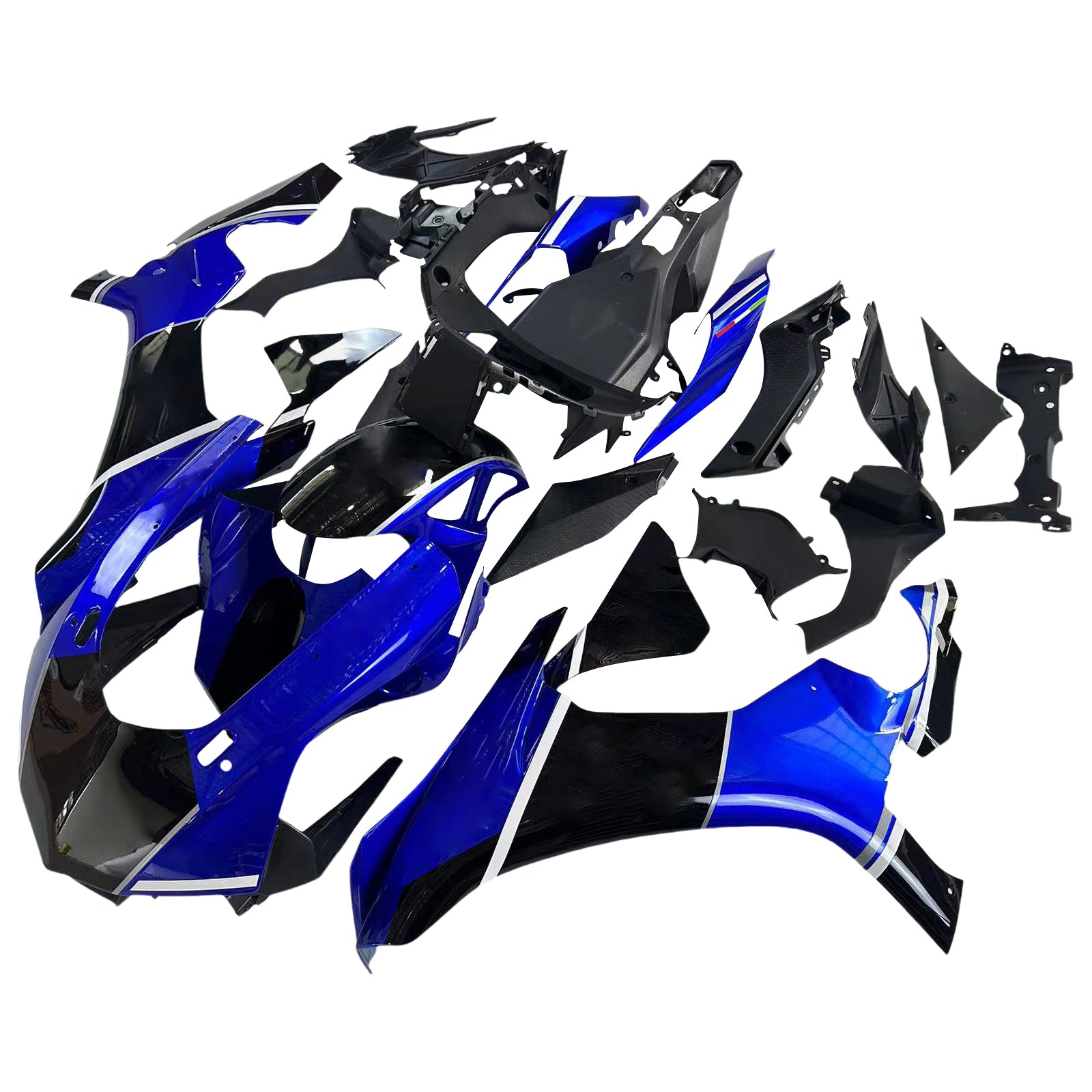 Amotopart Yamaha 2015-2019 YZF 1000 R1 Blue Black Fairing Kit