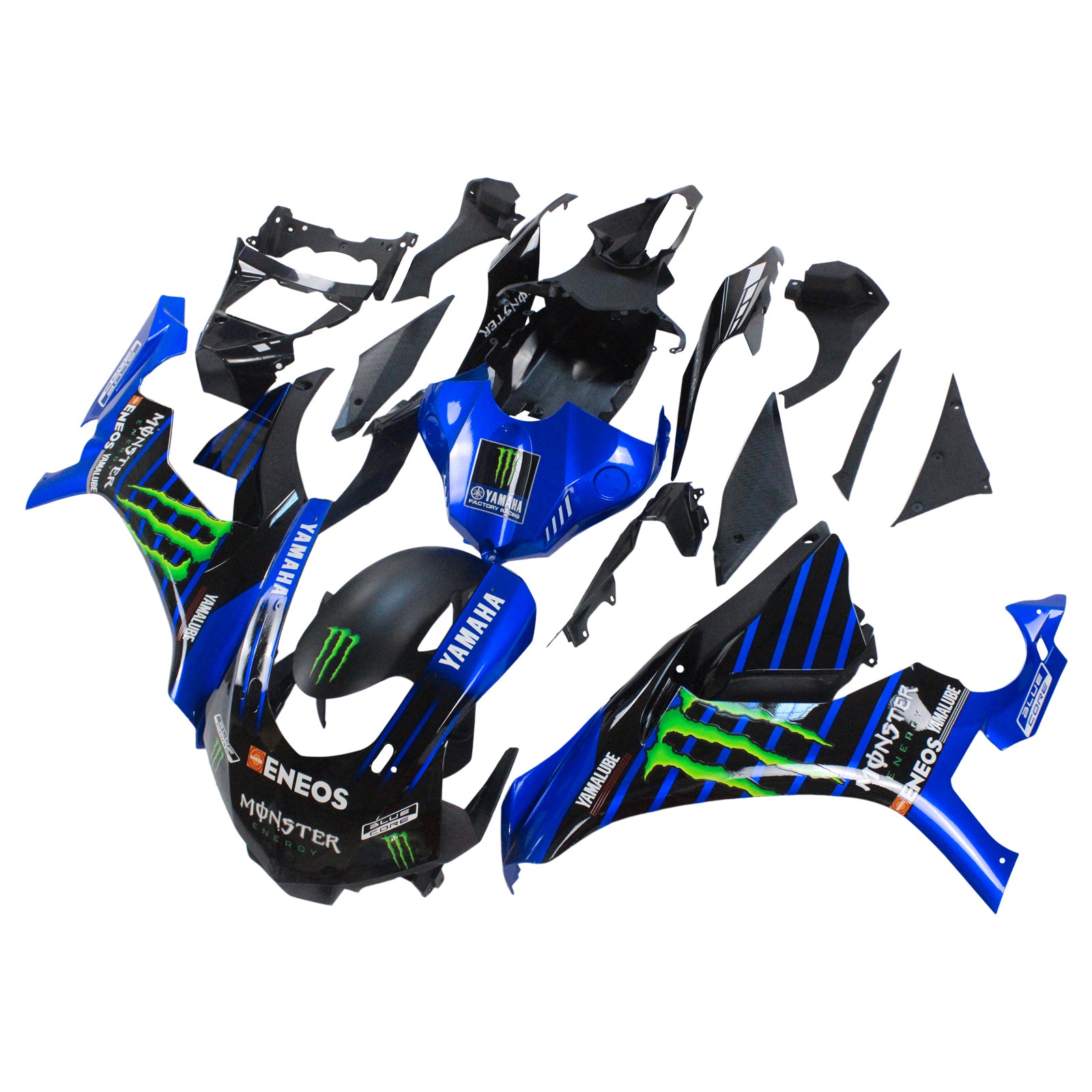 Amotopart Yamaha YZF 1000 R1 2015-2019 Blue&Black Monster Fairing Kit