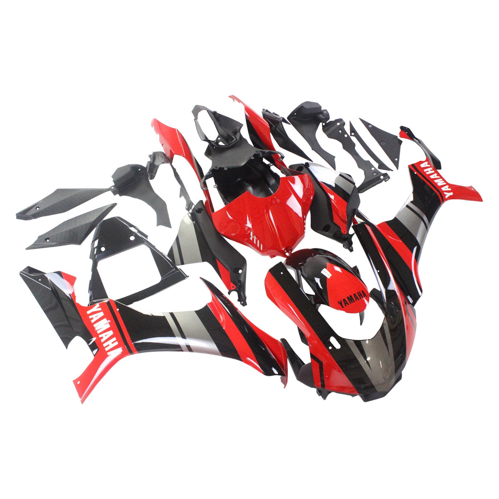 Amotopart Yamaha 2015–2019 YZF 1000 R1 rot-schwarzes Verkleidungsset