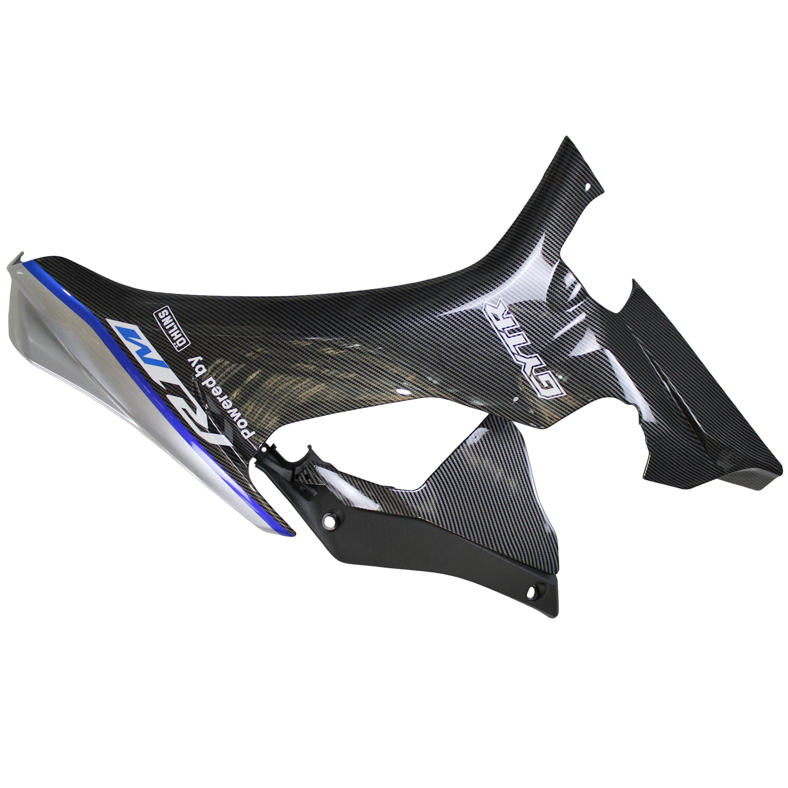 Amotopart Yamaha 2015-2019 YZF 1000 R1 Blue&Black Carbon Fiber Fairing Kit