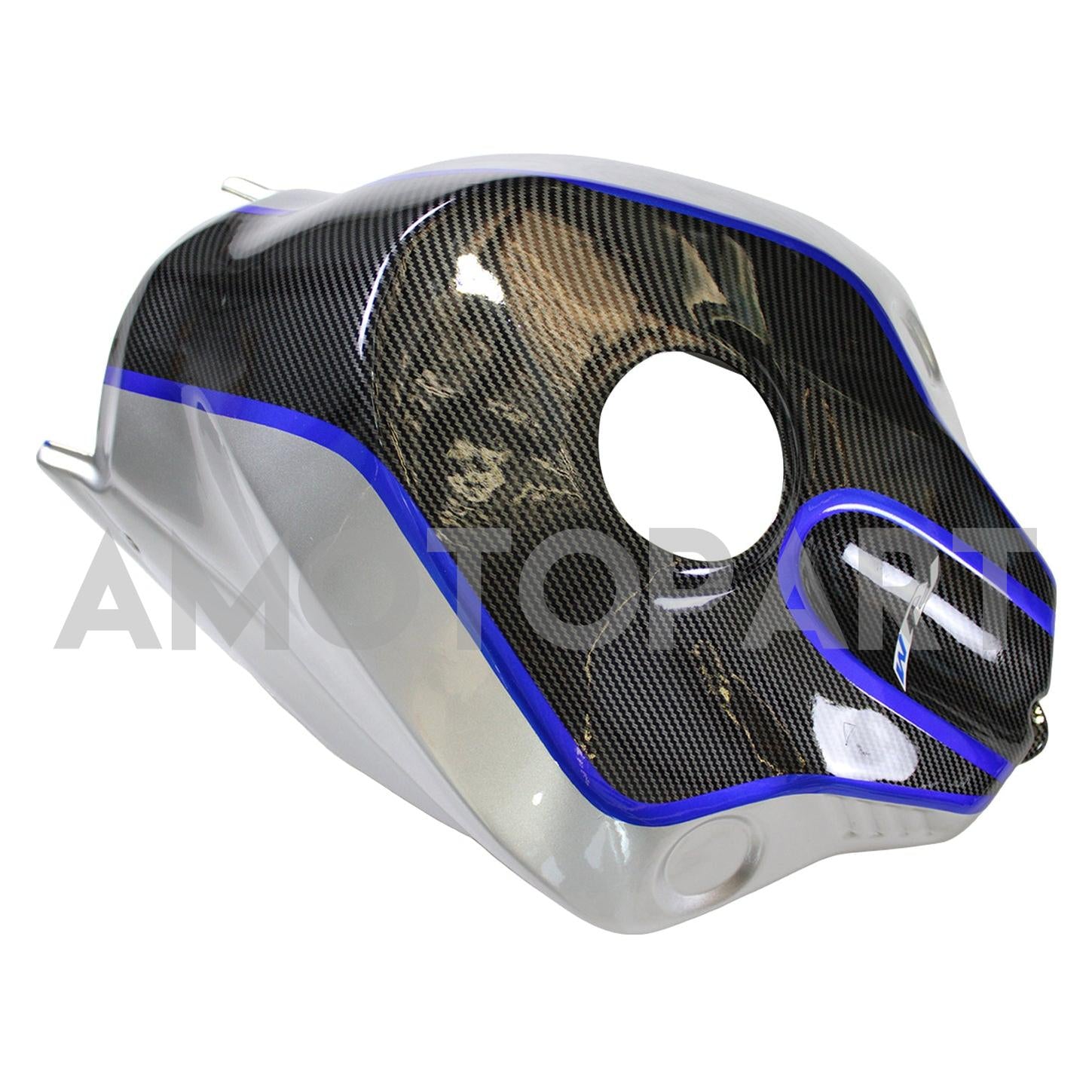 Amotopart Yamaha 2015-2019 YZF 1000 R1 Blue&Black Carbon Fiber Fairing Kit