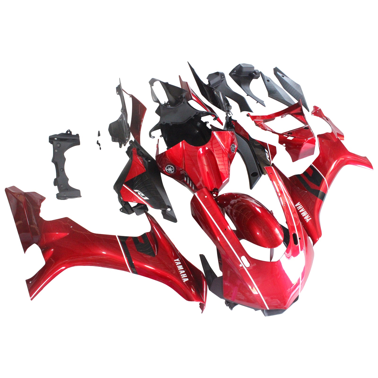 Amotopart Yamaha 2015-2019 YZF 1000 R1 Gloss Dark Red Fairing Kit