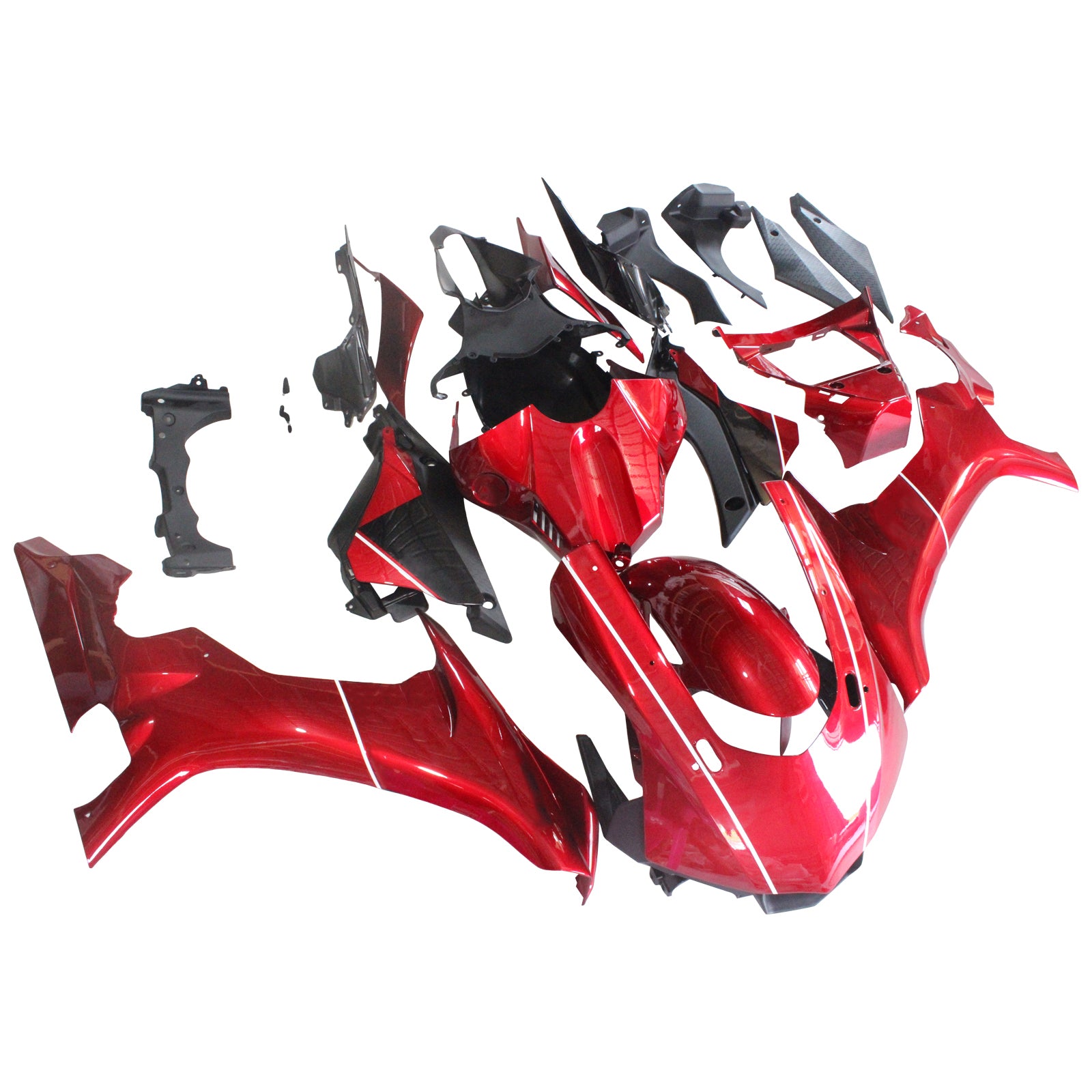 Amotopart Yamaha 2015-2019 YZF 1000 R1 Gloss Dark Red Fairing Kit