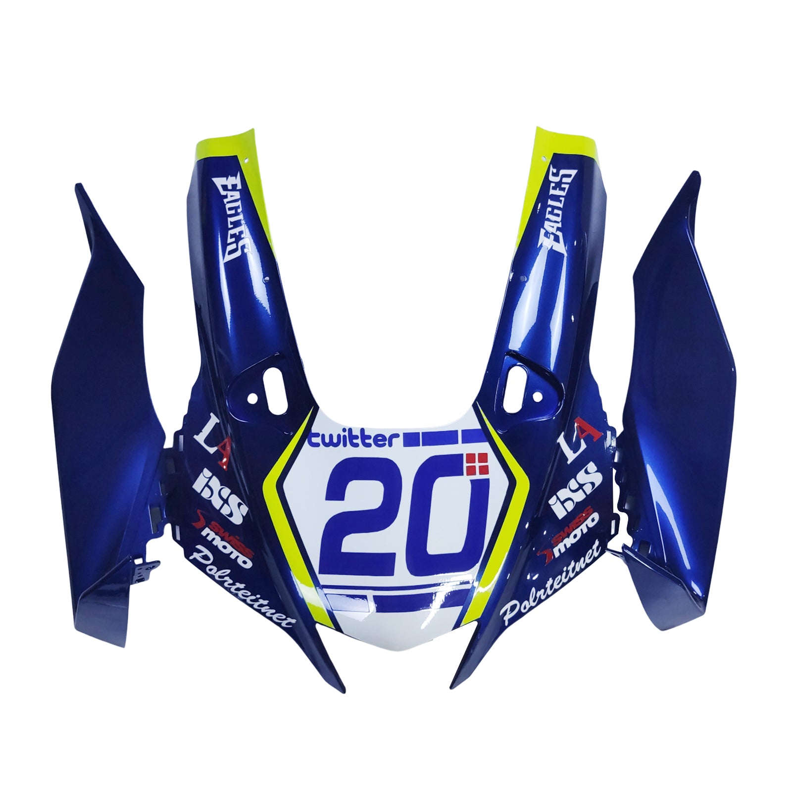 Amotopart Yamaha 2015–2019 YZF 1000 R1 Blau-Gelb Verkleidungsset