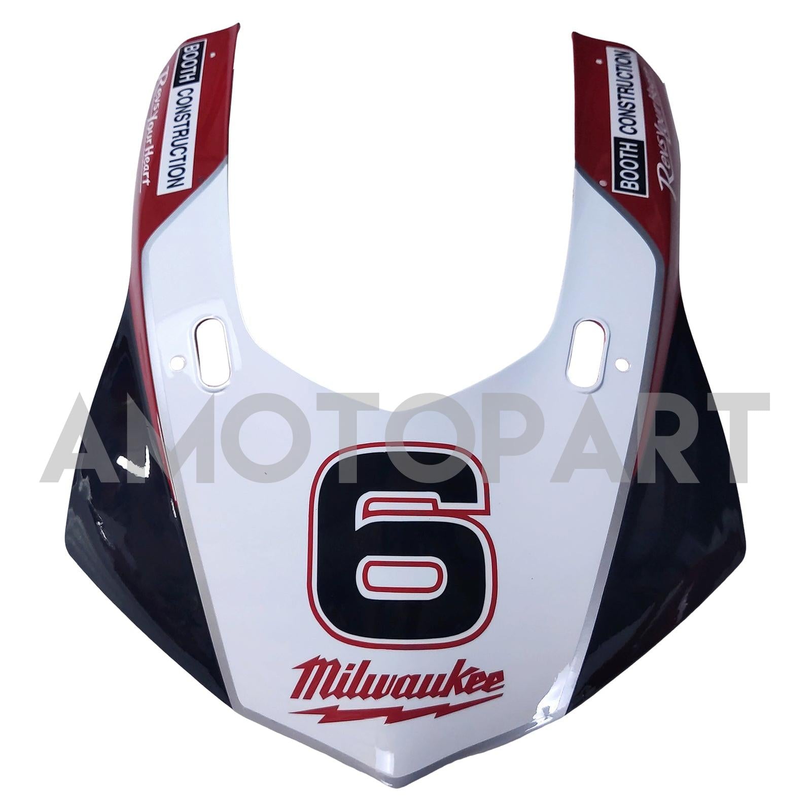 Amotopart Yamaha 2015-2019 YZF 1000 R1 White&Red Style1 Fairing Kit