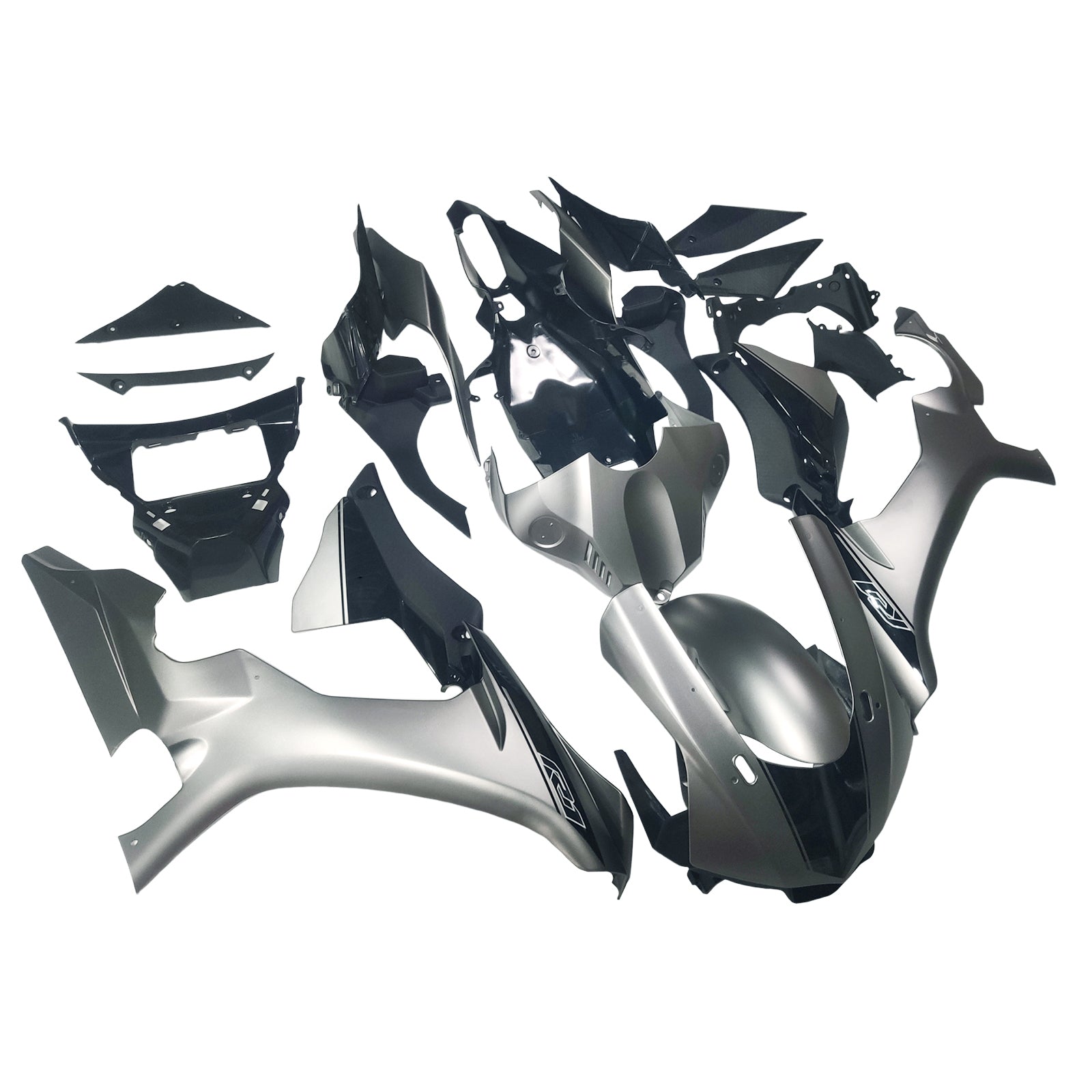 Amotopart Yamaha YZF 1000 R1 2015-2019 Grey&Black Fairing Kit