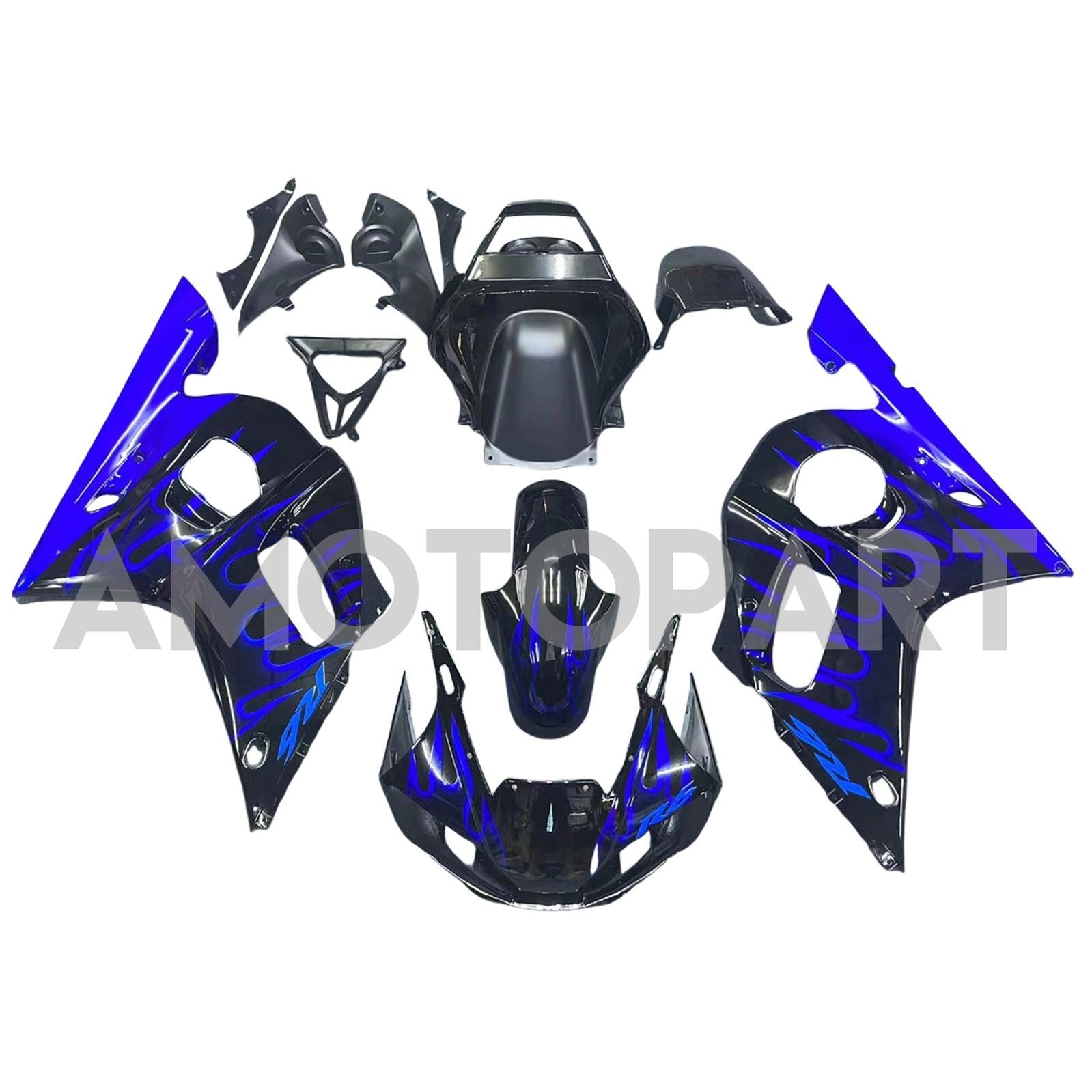 Amotopart 1998-2002 Yamaha YZF-R6 Blue Fairing Kit