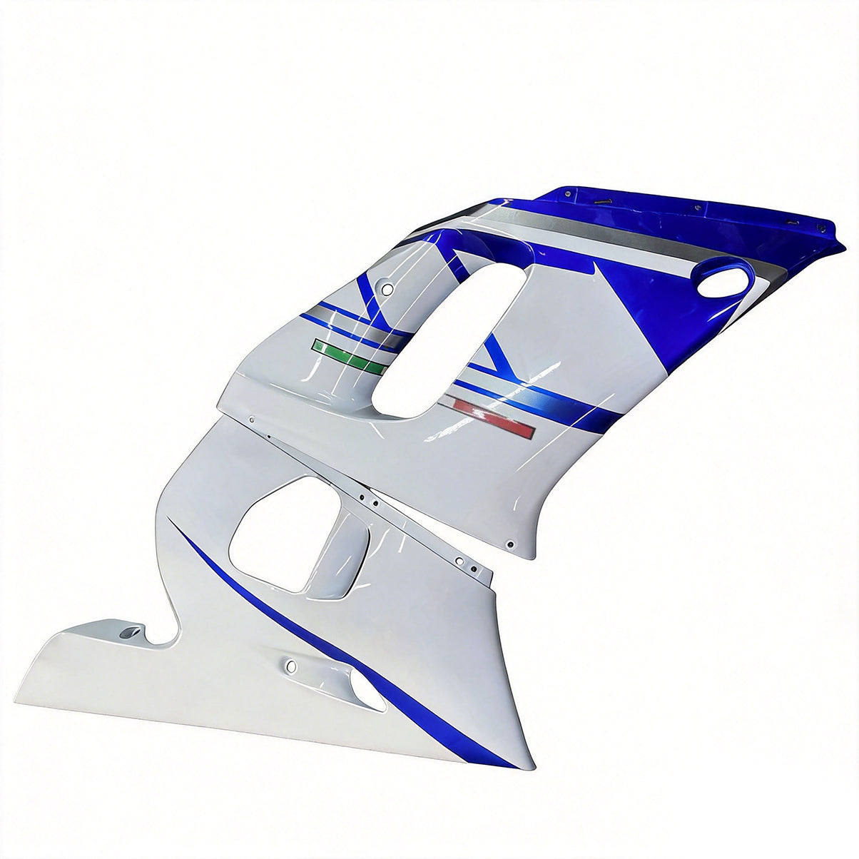 Amotopart Yamaha YZF 600 R6 1998-2002 Blue&White Fairing Kit