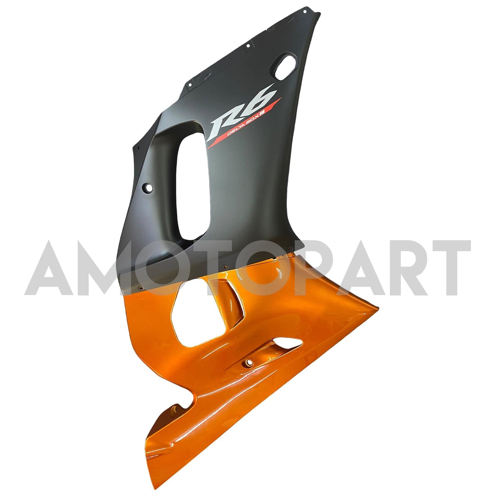 Amotopart Yamaha YZF 600 R6 1998-2002 Dark Orange&Black Fairing Kit