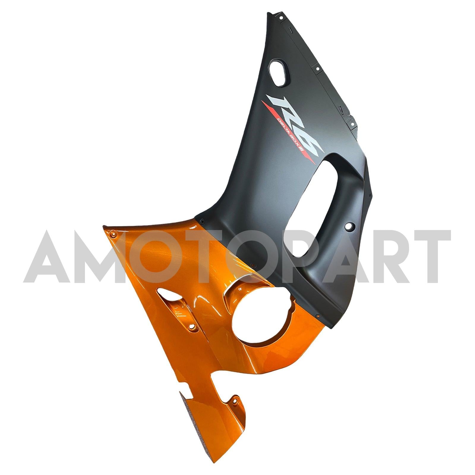 Amotopart Yamaha YZF 600 R6 1998-2002 Dark Orange&Black Fairing Kit
