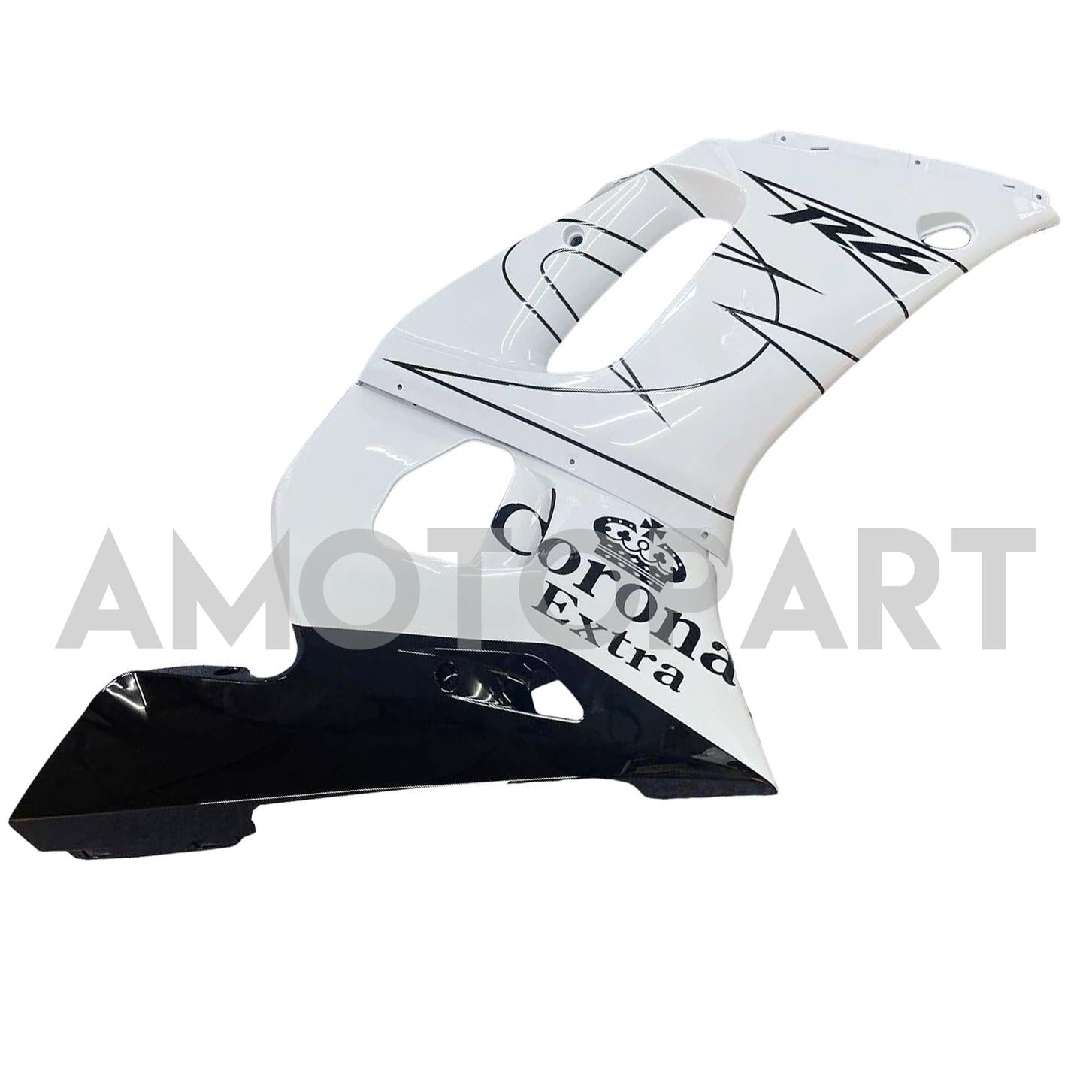 Amotopart Yamaha YZF 600 R6 1998-2002 White Fairing Kit