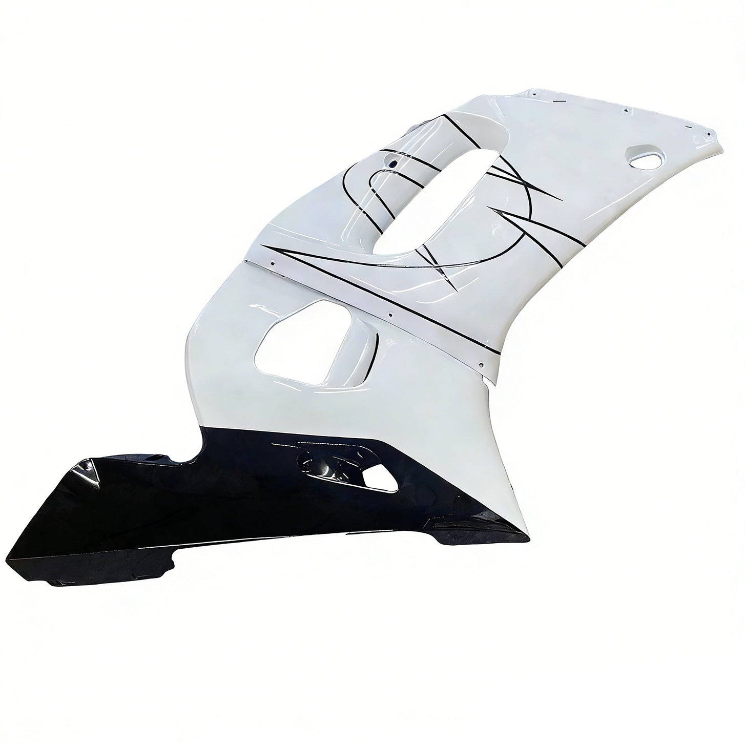 Amotopart Yamaha YZF 600 R6 1998-2002 White Fairing Kit