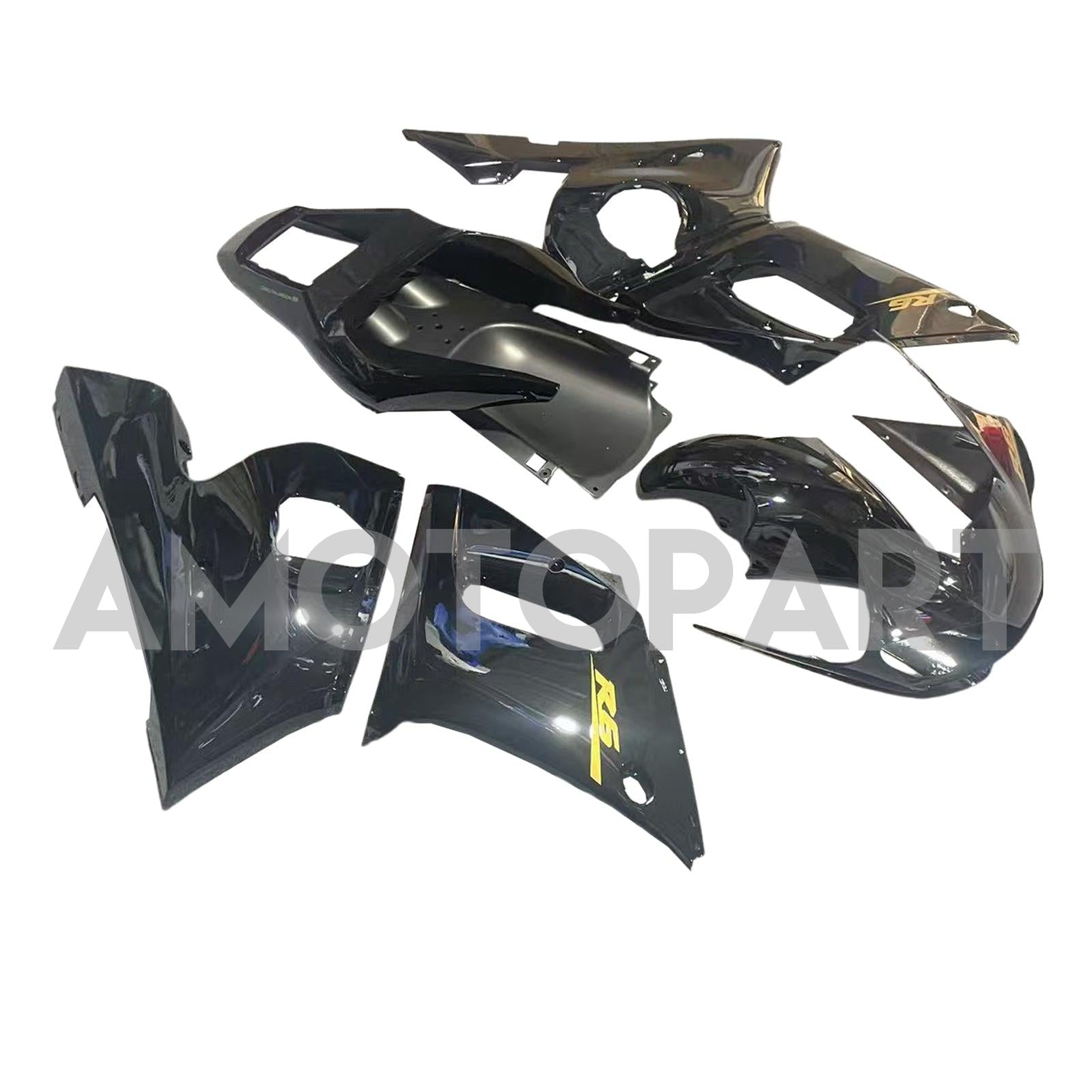 Amotopart Yamaha YZF 600 R6 1998-2002 Black Fairing Kit