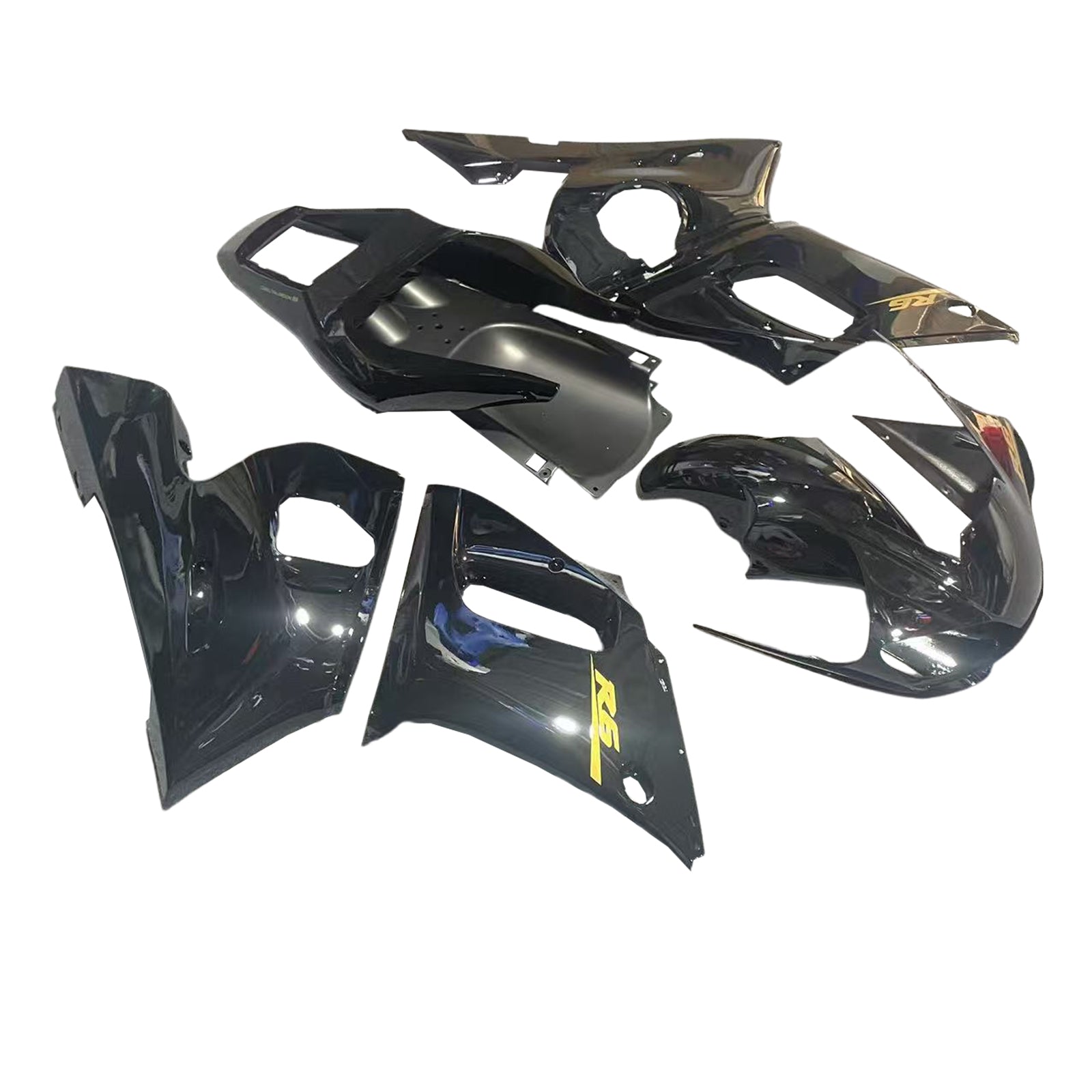 Amotopart Yamaha YZF 600 R6 1998-2002 Black Fairing Kit