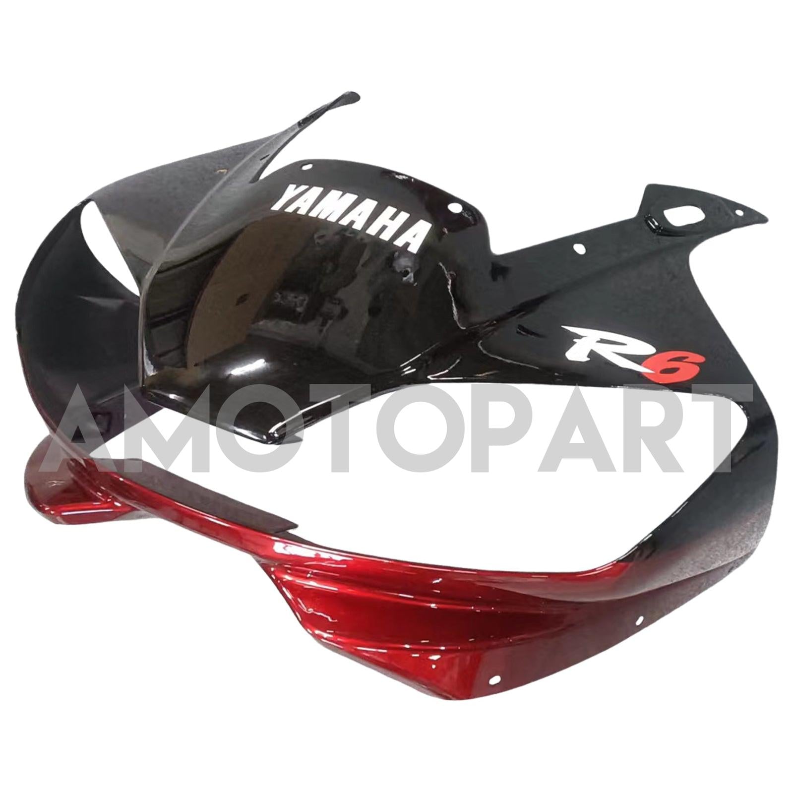 Amotopart Yamaha 1998-2002 YZF 600 R6 Red With Black White Fairing Kit