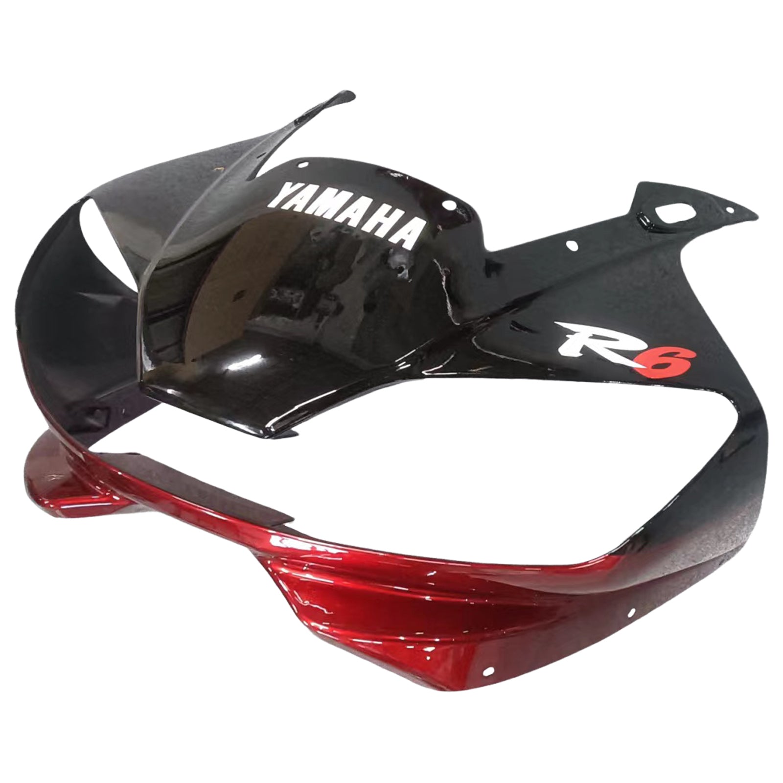 Amotopart Yamaha 1998–2002 YZF 600 R6 Rot mit schwarz-weißem Verkleidungsset