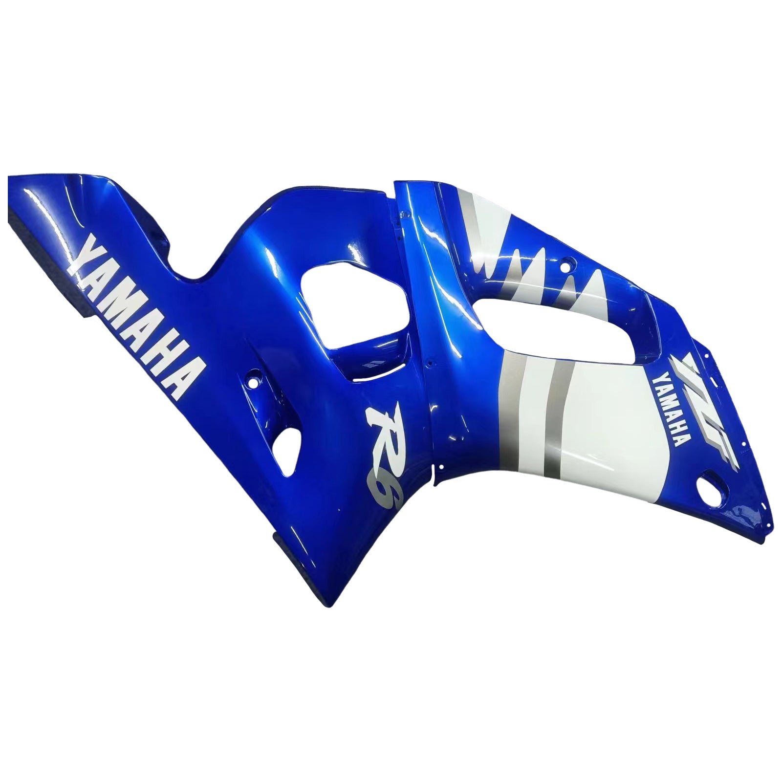 Amotopart Yamaha 1998-2002 YZF 600 R6 Blue Mix White Fairing Kit