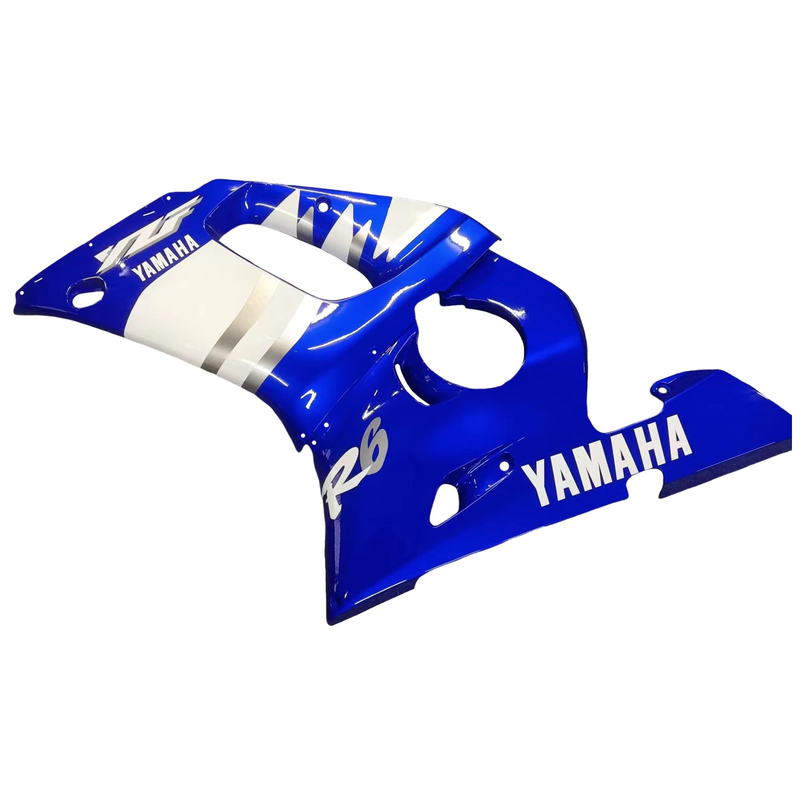 Amotopart Yamaha 1998-2002 YZF 600 R6 Blue Mix White Fairing Kit