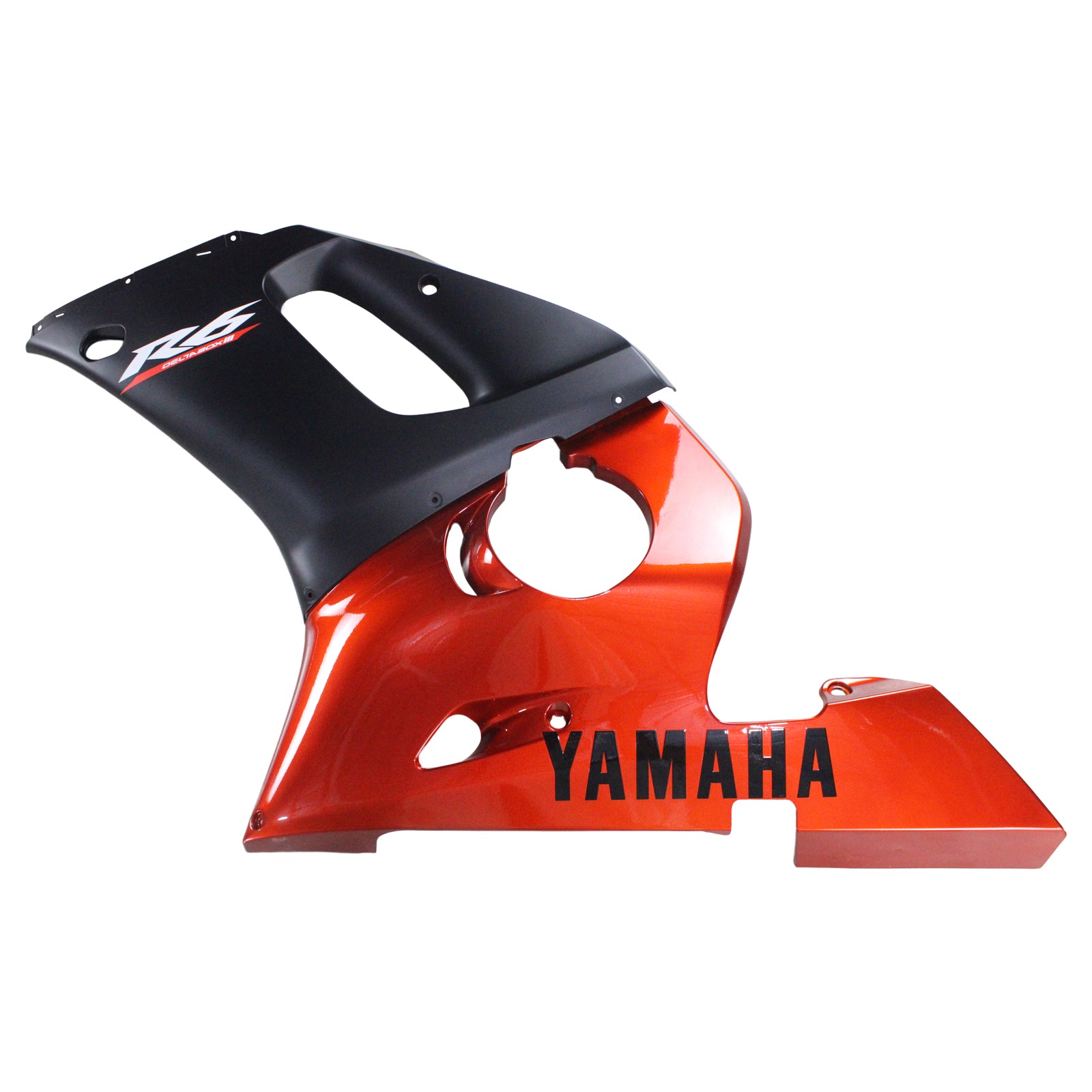 Amotopart Yamaha 1998–2002 YZF 600 R6 Orange Schwarz Verkleidungsset