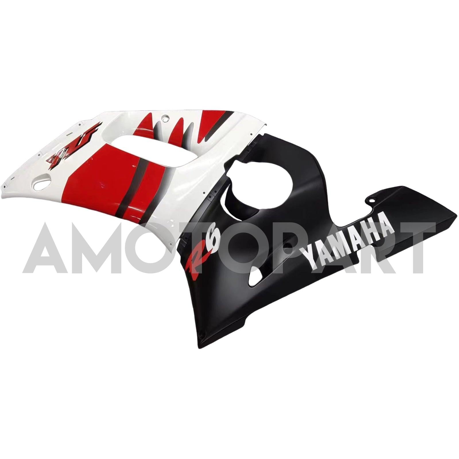 Amotopart Yamaha 1998-2002 YZF 600 R6 Kit de carenado rojo negro blanco