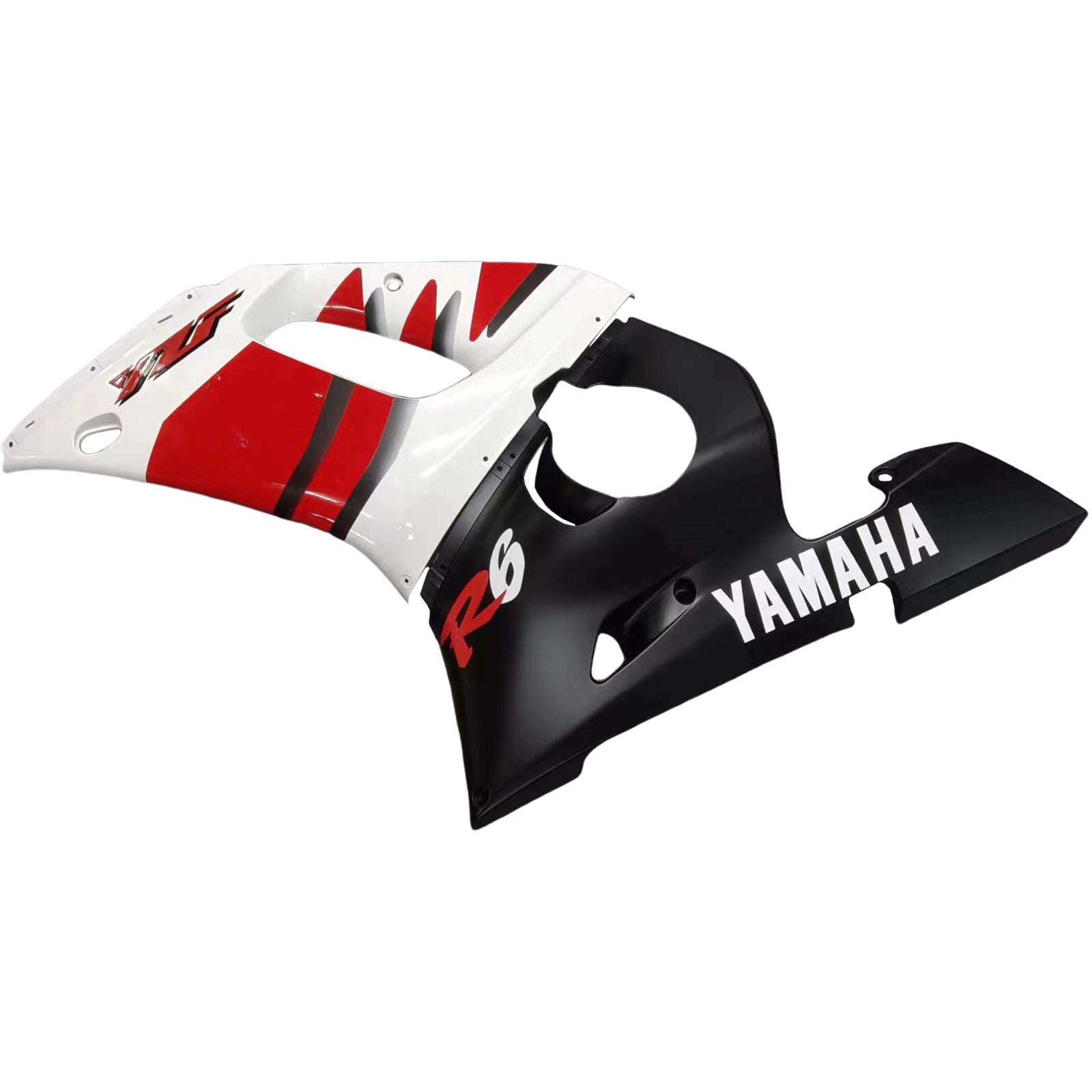 Amotopart Yamaha 1998-2002 YZF 600 R6 Kit de carénage rouge noir blanc