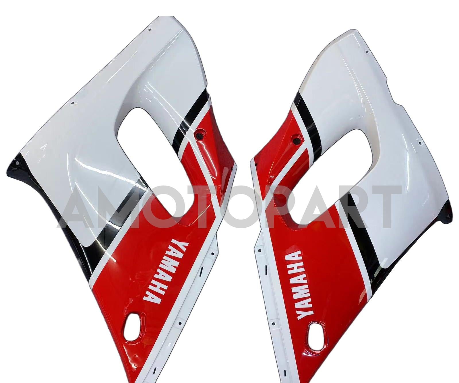 Amotopart Yamaha 1998-2002 YZF 600 R6 White Black Red Fairing Kit