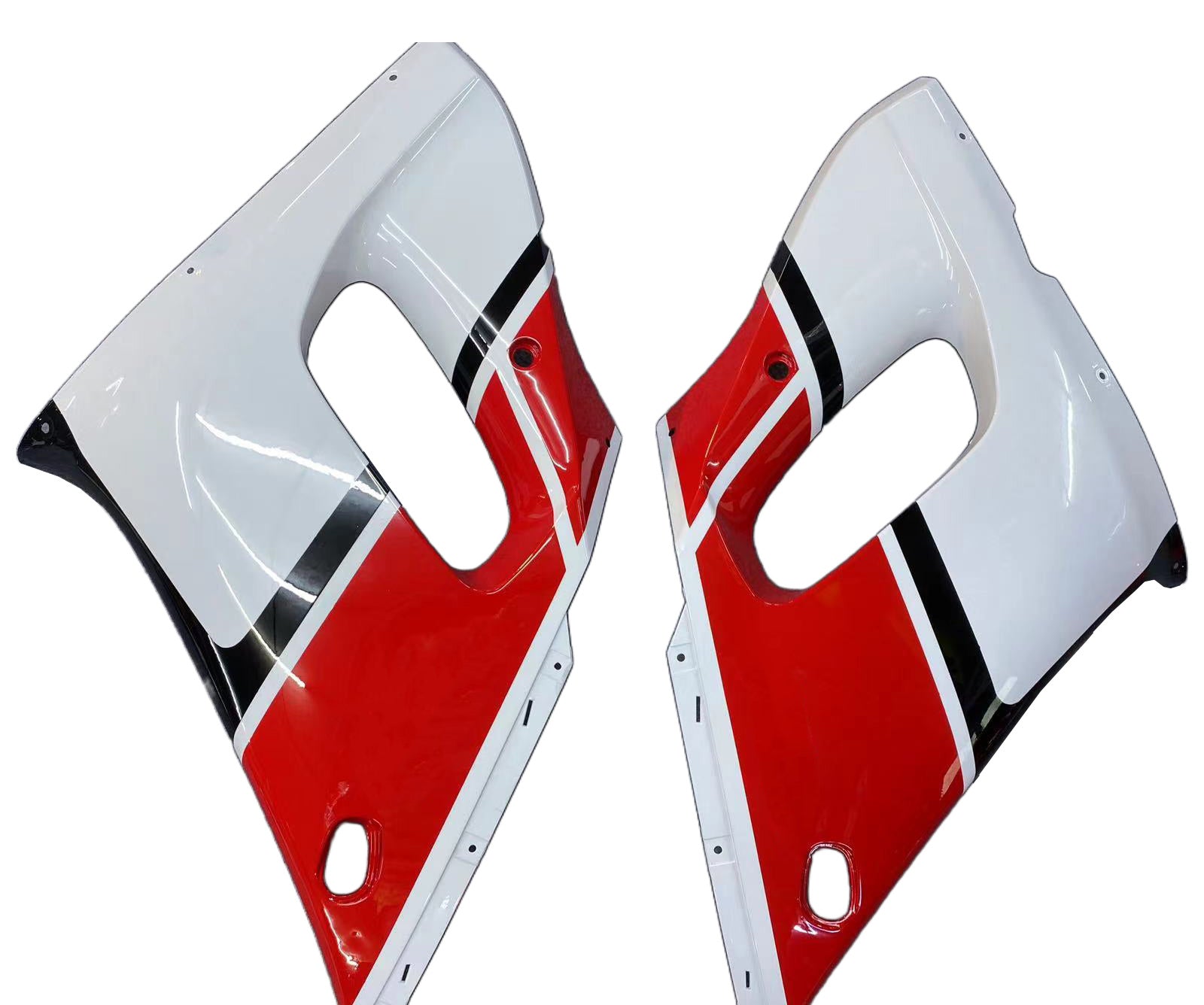 Amotopart Yamaha 1998-2002 YZF 600 R6 White Black Red Fairing Kit
