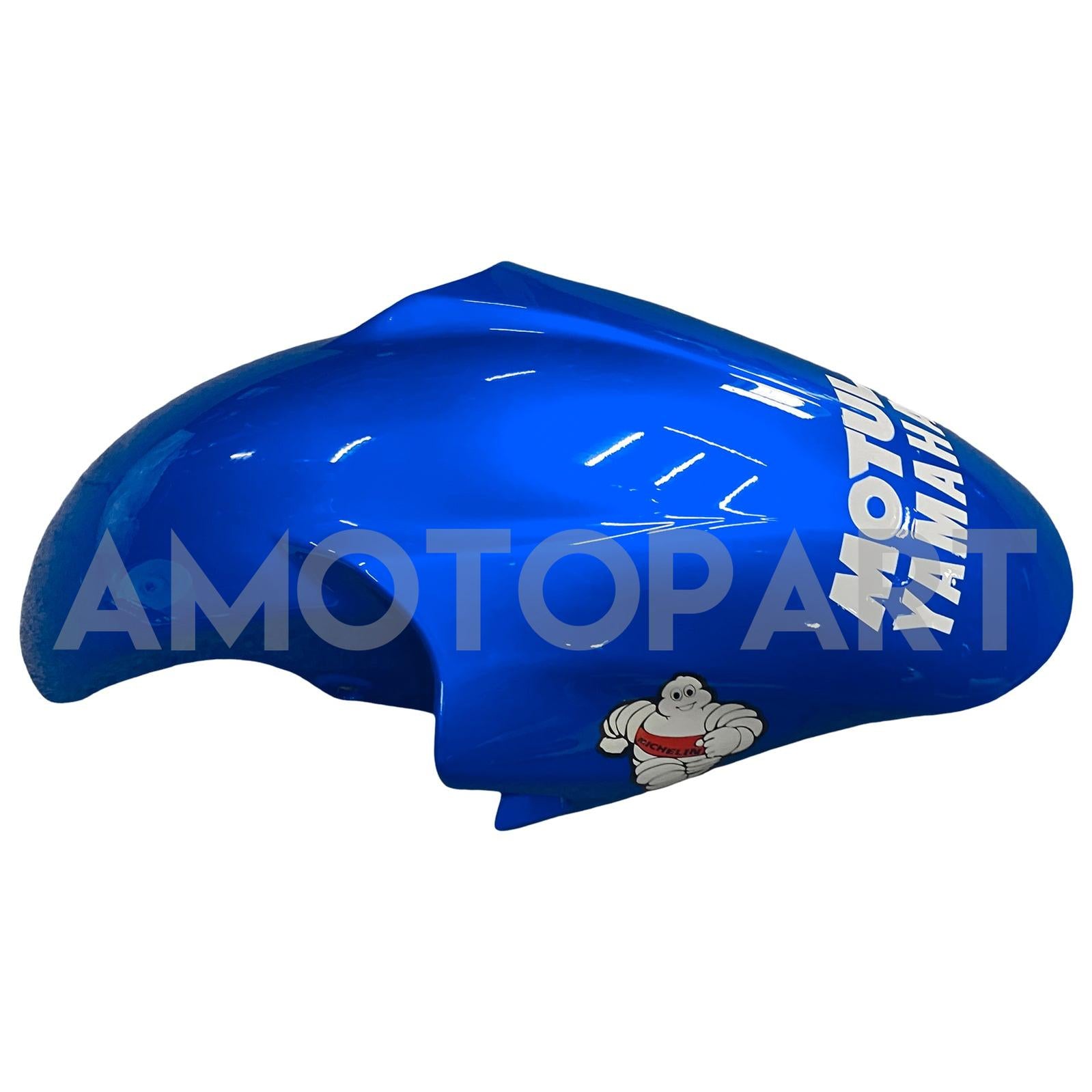 Amotopart Yamaha 1998-2002 YZF 600 R6 Blau mit weißem Sternverkleidungskit