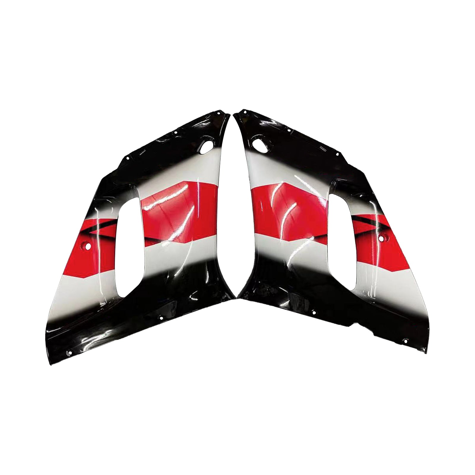 Amotopart ヤマハ 1998-2002 YZF 600 R6 レッド ブラック フェアリングキット