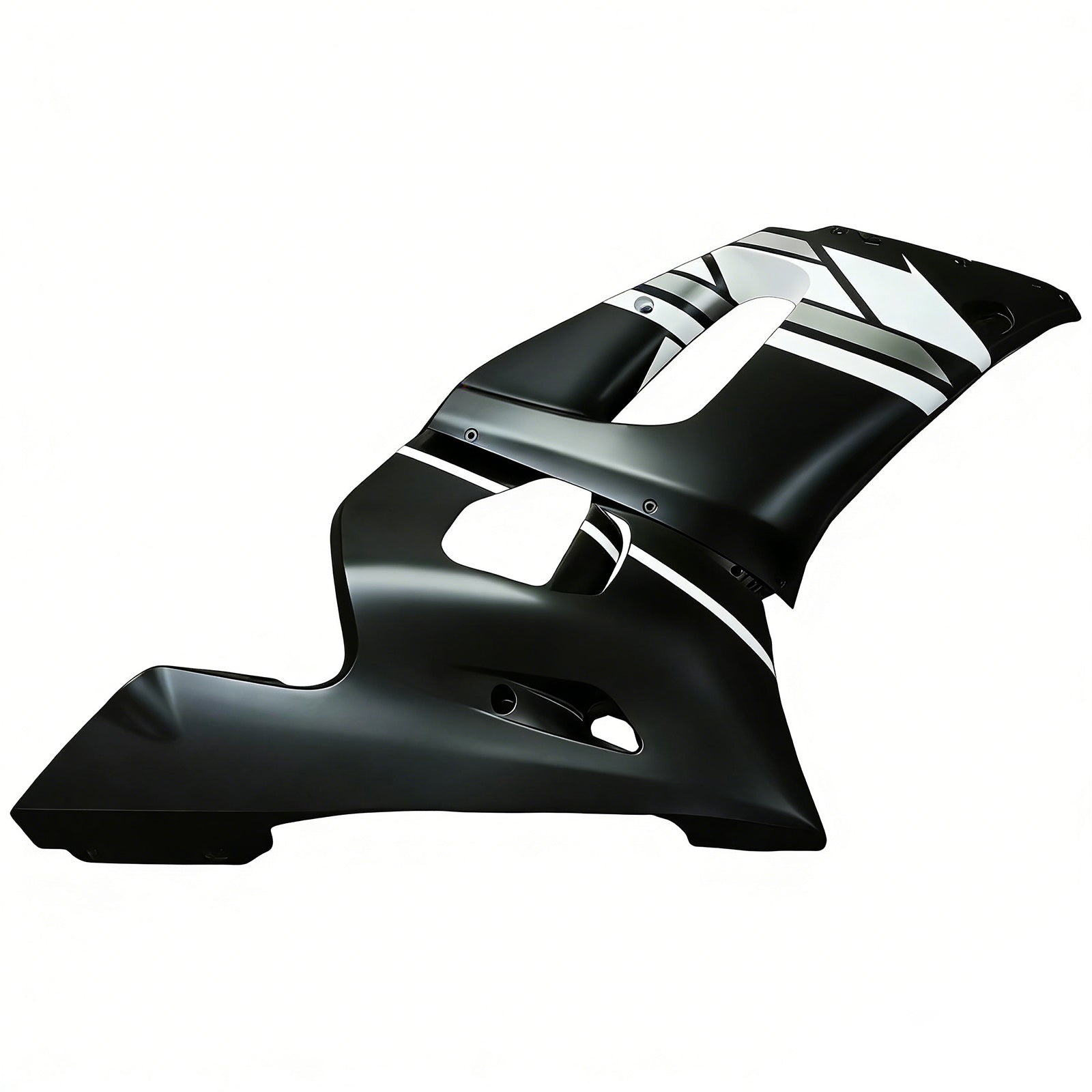 Amotopart Yamaha 1998-2002 YZF 600 R6 Matte Black White Fairing Kit