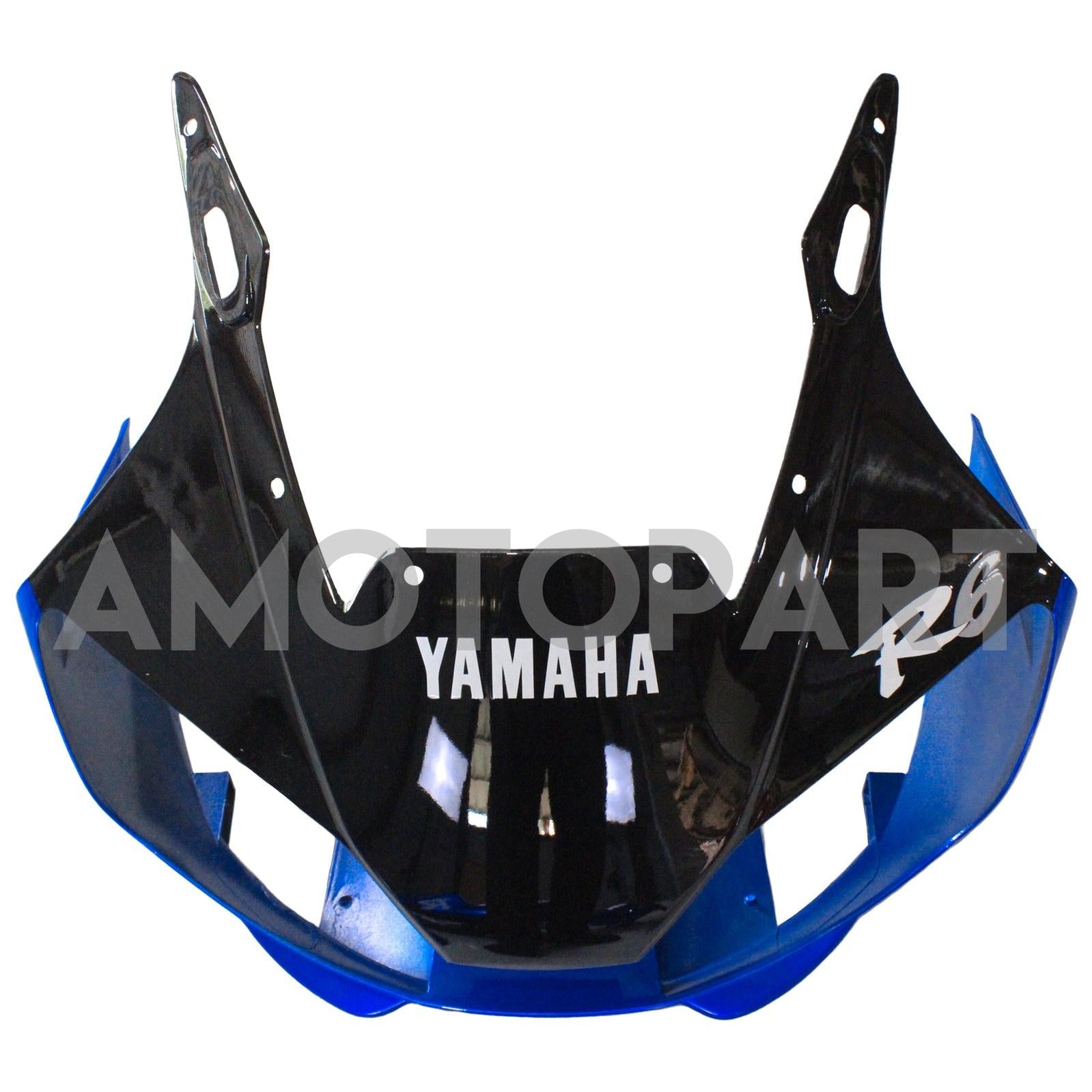Amotopart Yamaha 1998-2002 YZF 600 R6 Schwarzer Mix Blue Fairing Kit