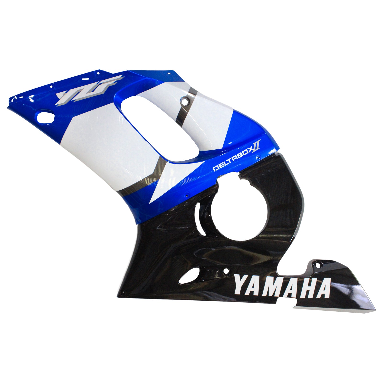 Amotopart ヤマハ 1998-2002 YZF 600 R6 ブラック ミックス ブルー フェアリングキット