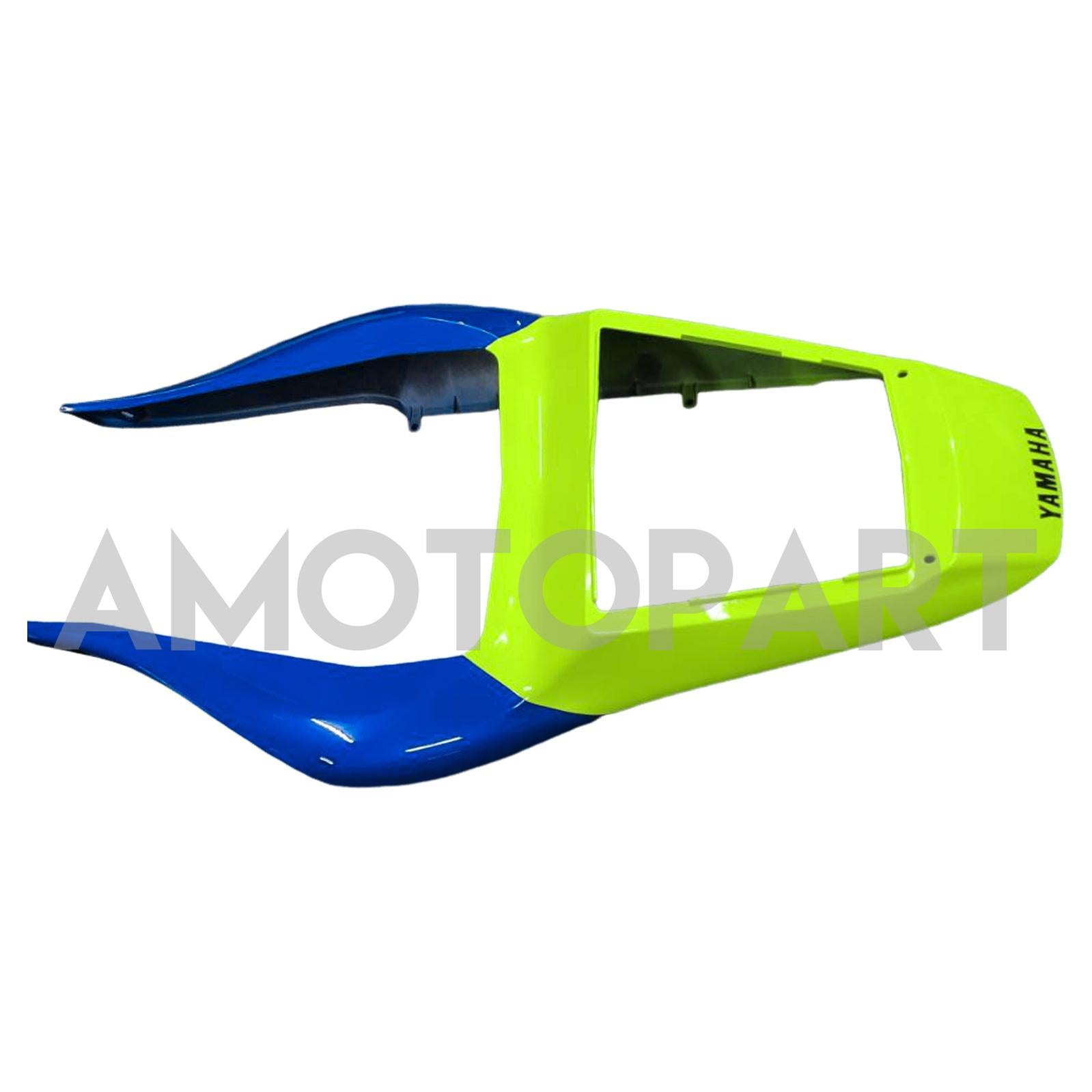 Amotopart Yamaha 1998-2002 YZF 600 R6 Blue With Fluorescent Yellow Fairing Kit