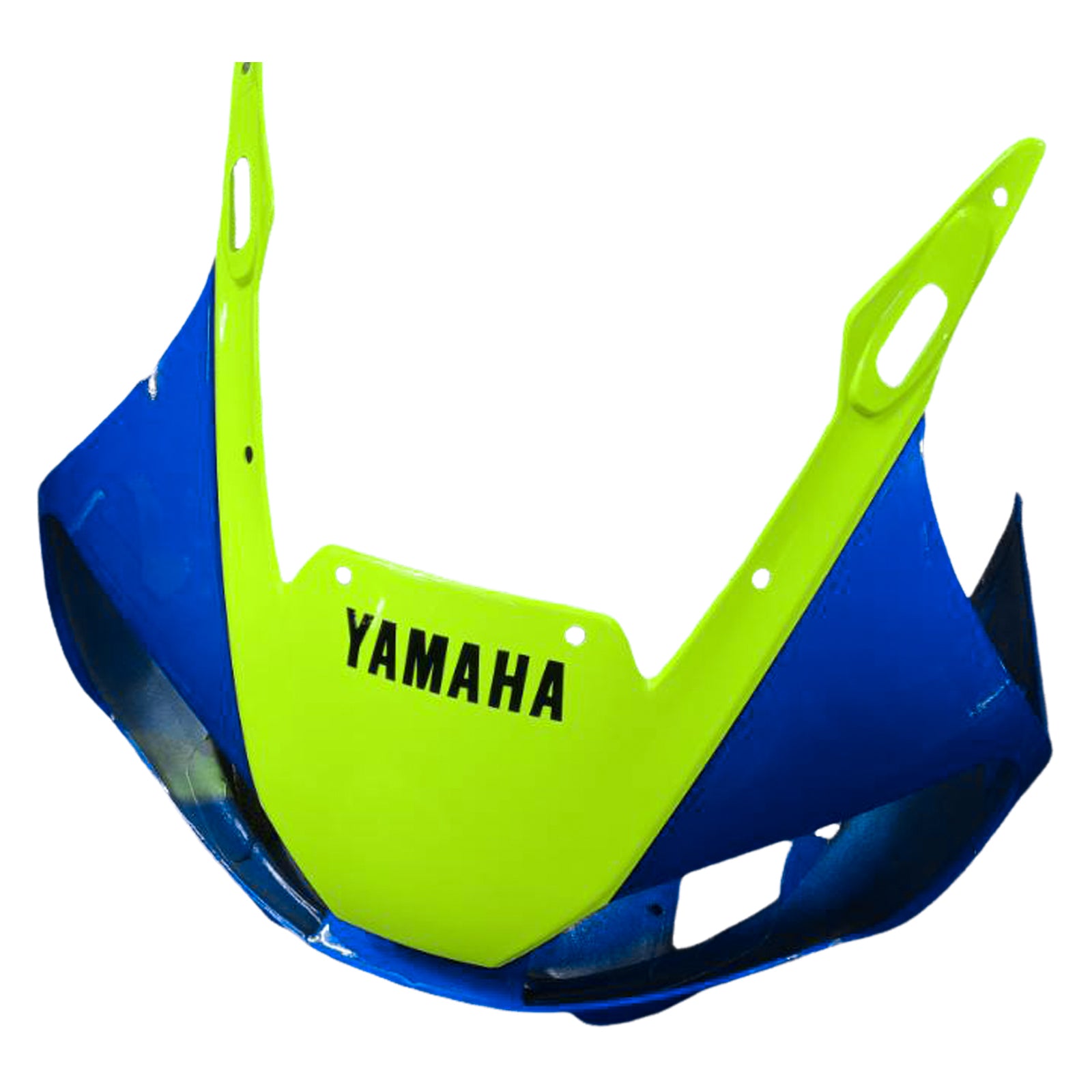 Amotopart Yamaha 1998–2002 YZF 600 R6 Blau mit fluoreszierendem gelbem Verkleidungsset