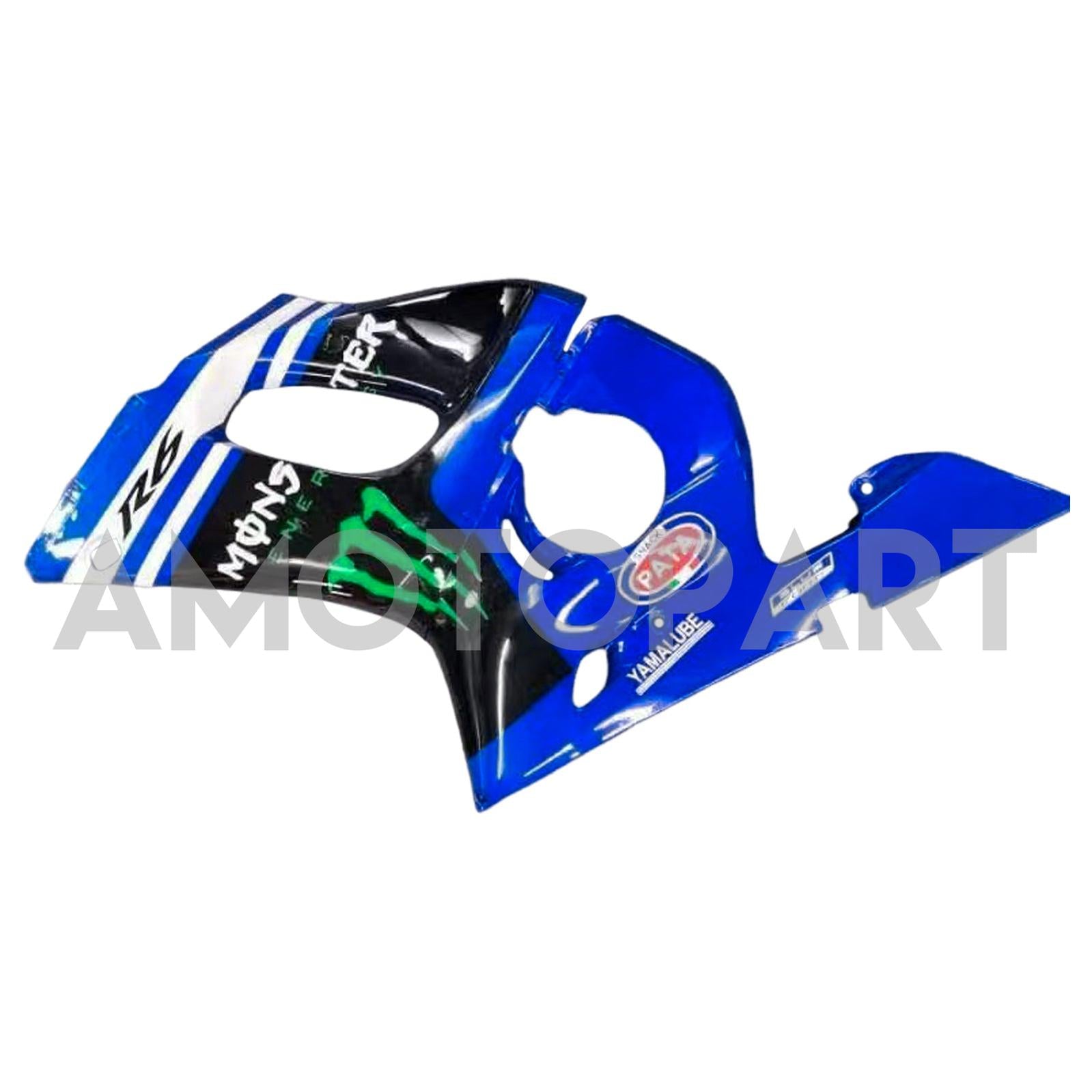 Amotopart Yamaha 1998-2002 YZF 600 R6 Schwarzblau Klauenverkleidungskit