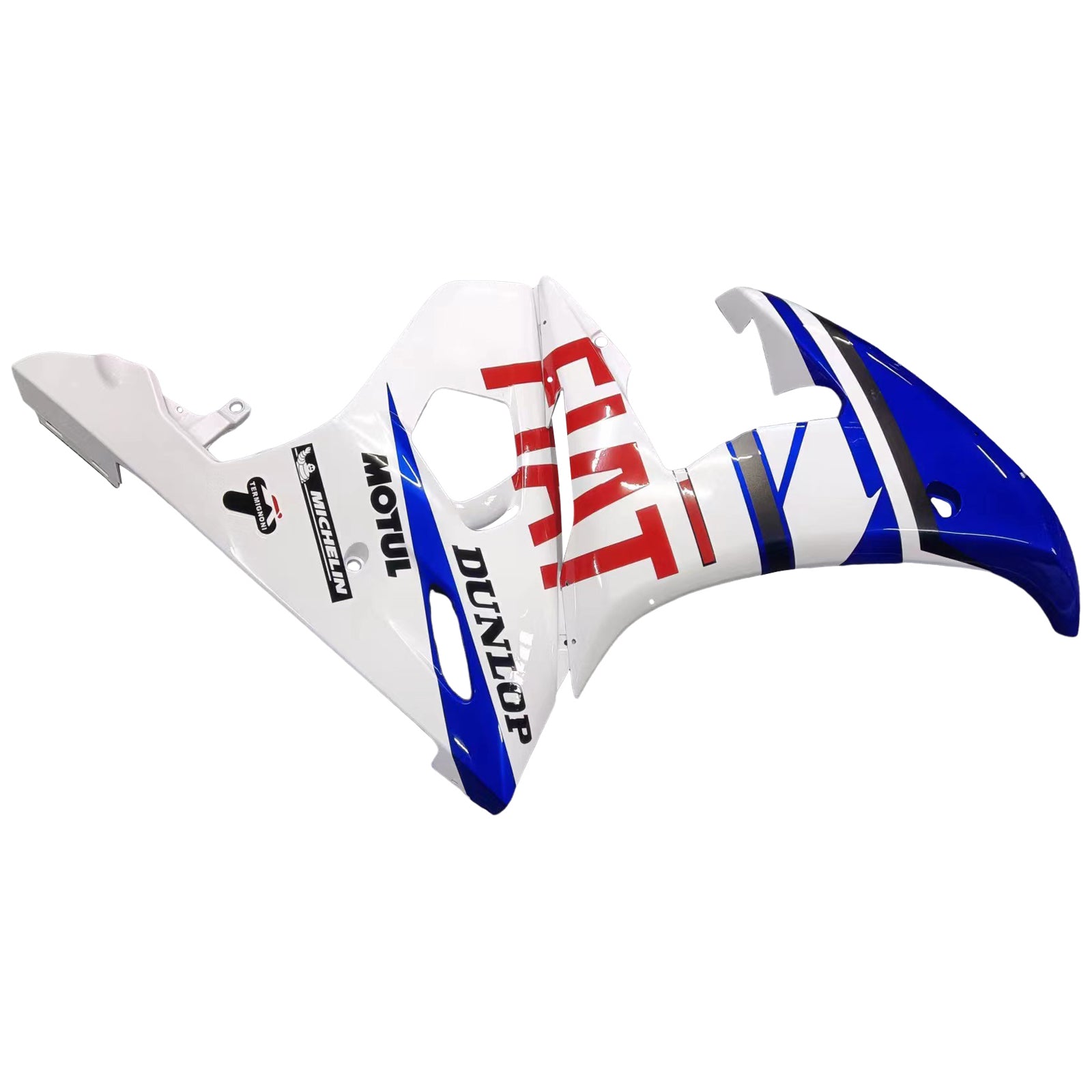 Amotopart 2003-2004 Yamaha R6 & 2006-2009 YZF R6S Fairing White Multi Color Kit