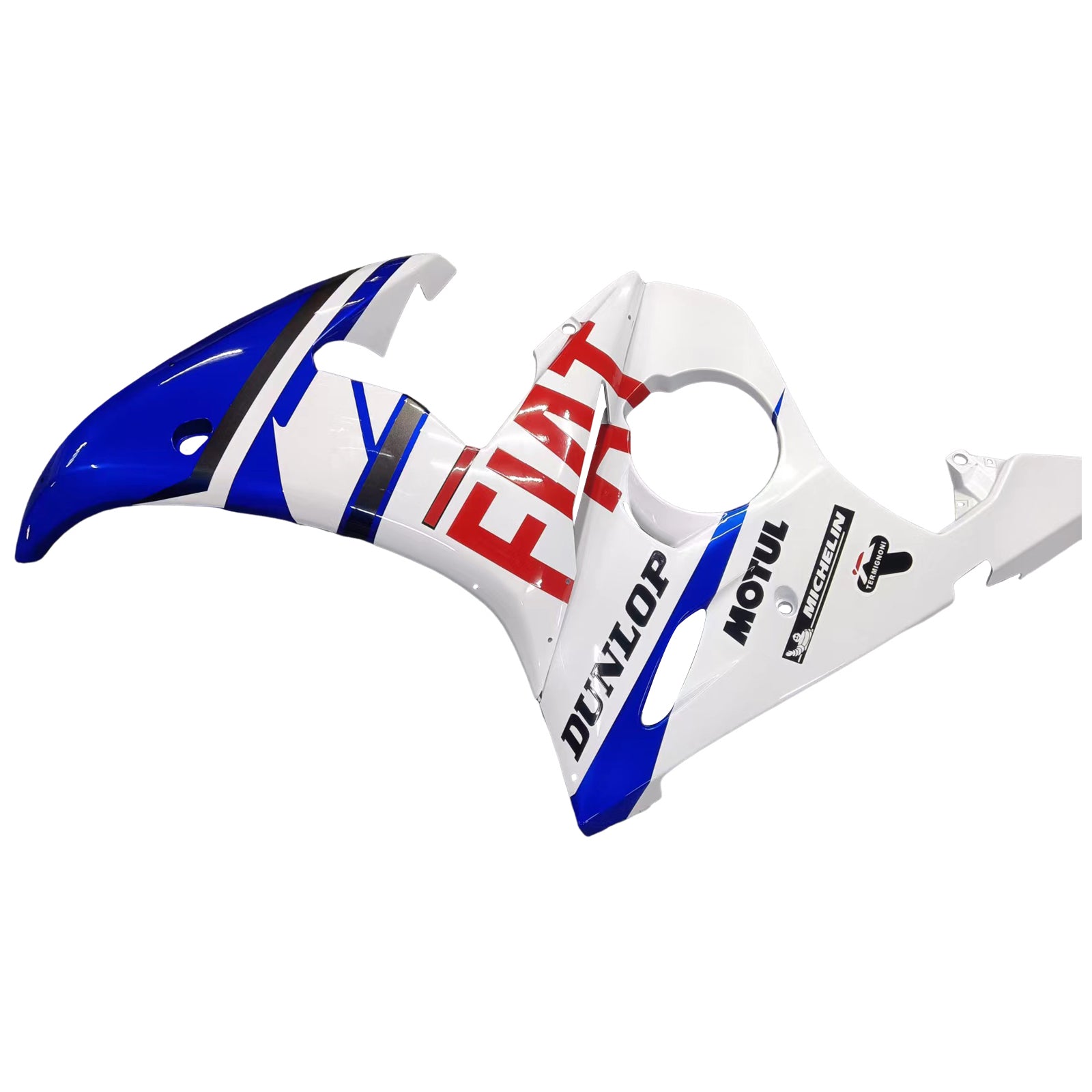 Amotopart 2003-2004 Yamaha R6 & 2006-2009 YZF R6S Fairing White Multi Color Kit