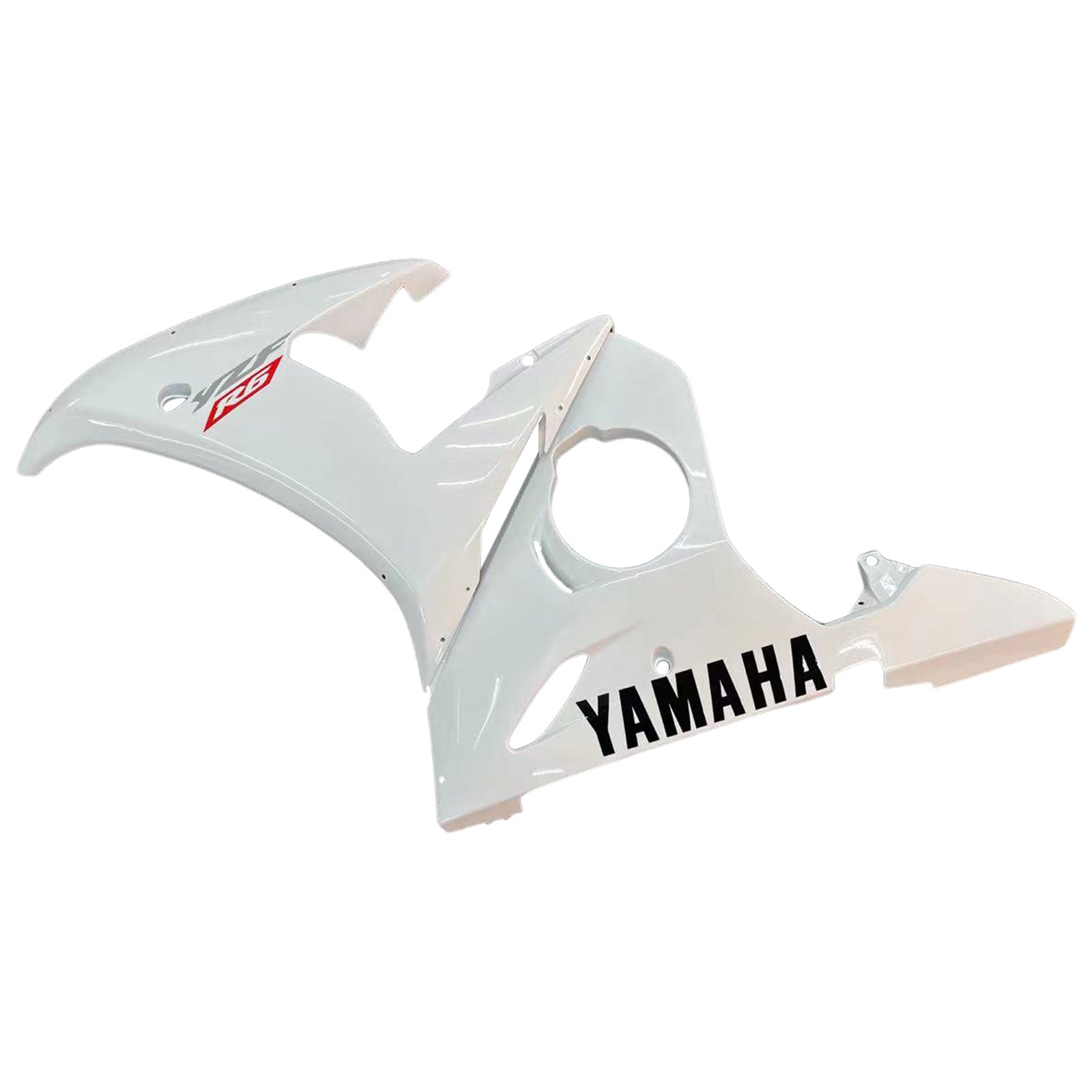 Amotopart 2003-2004 Yamaha R6 & 2006-2009 YZF R6S Fairing White Kit