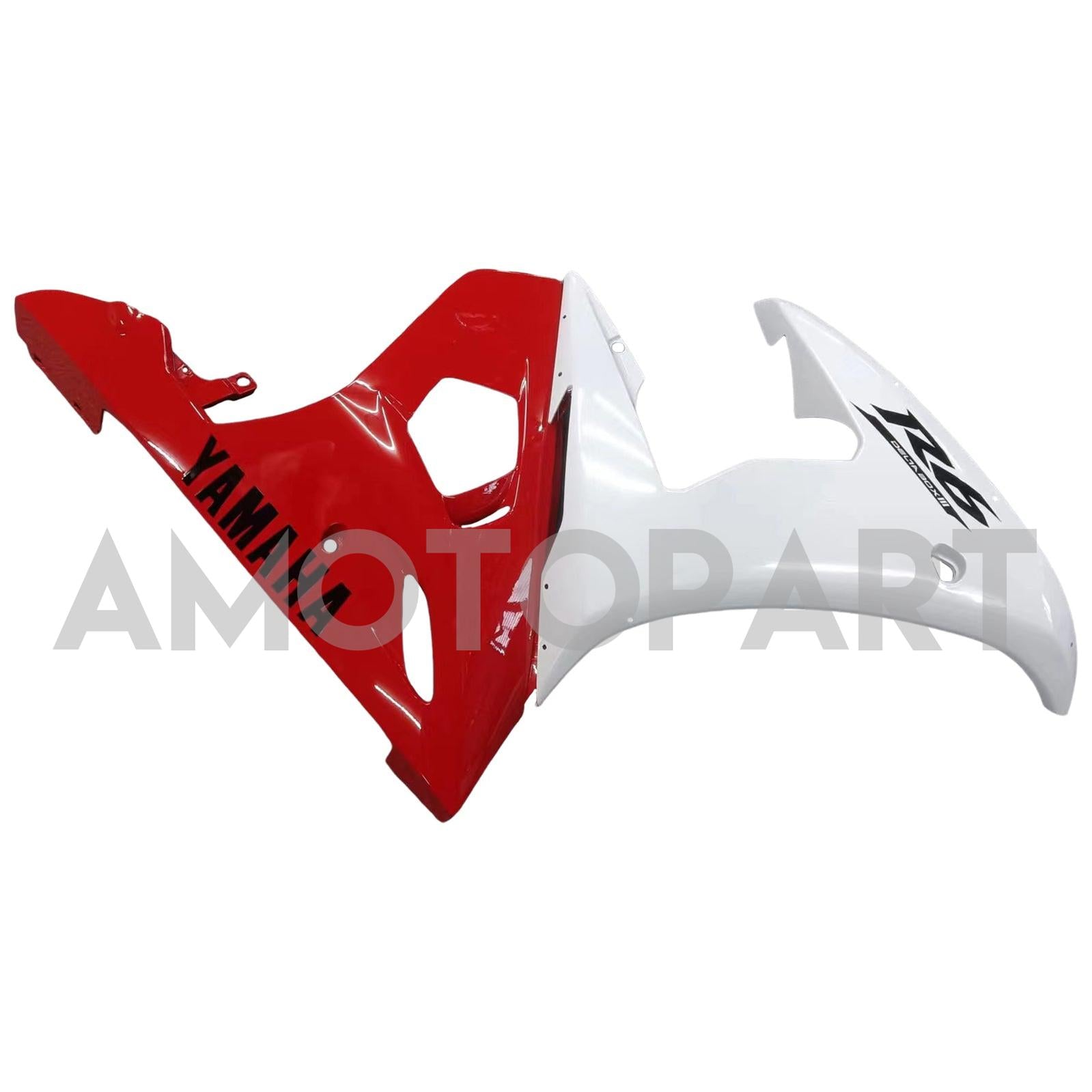 Amotopart 2003-2004 Yamaha R6 & 2006-2009 YZF R6S Fairing Red Mix White Kit